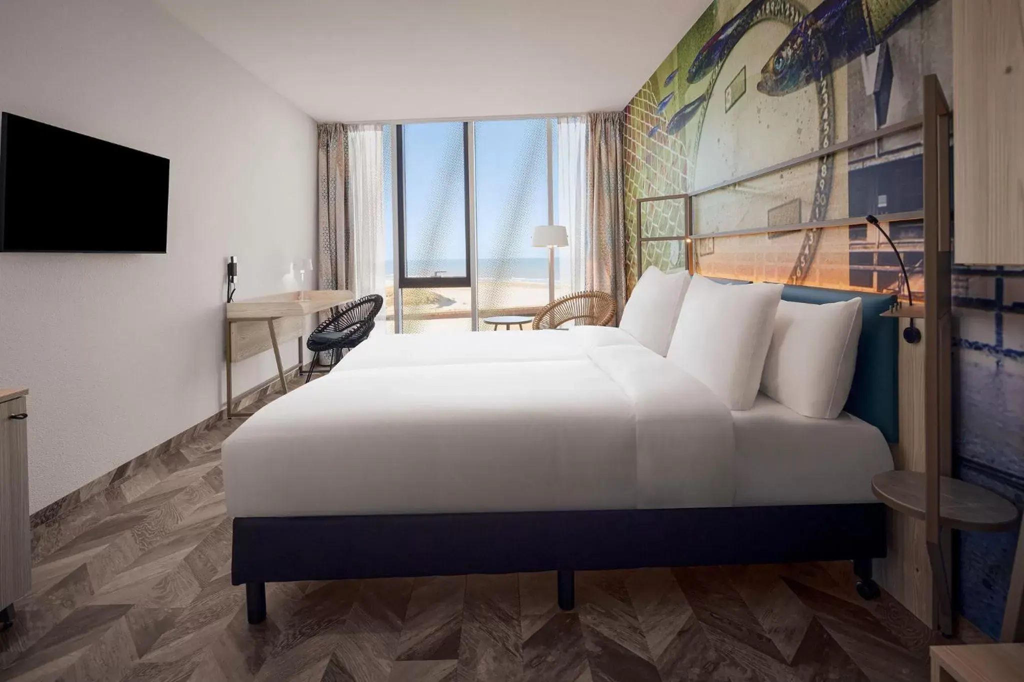 Bed in Inntel Hotels Den Haag Marina Beach