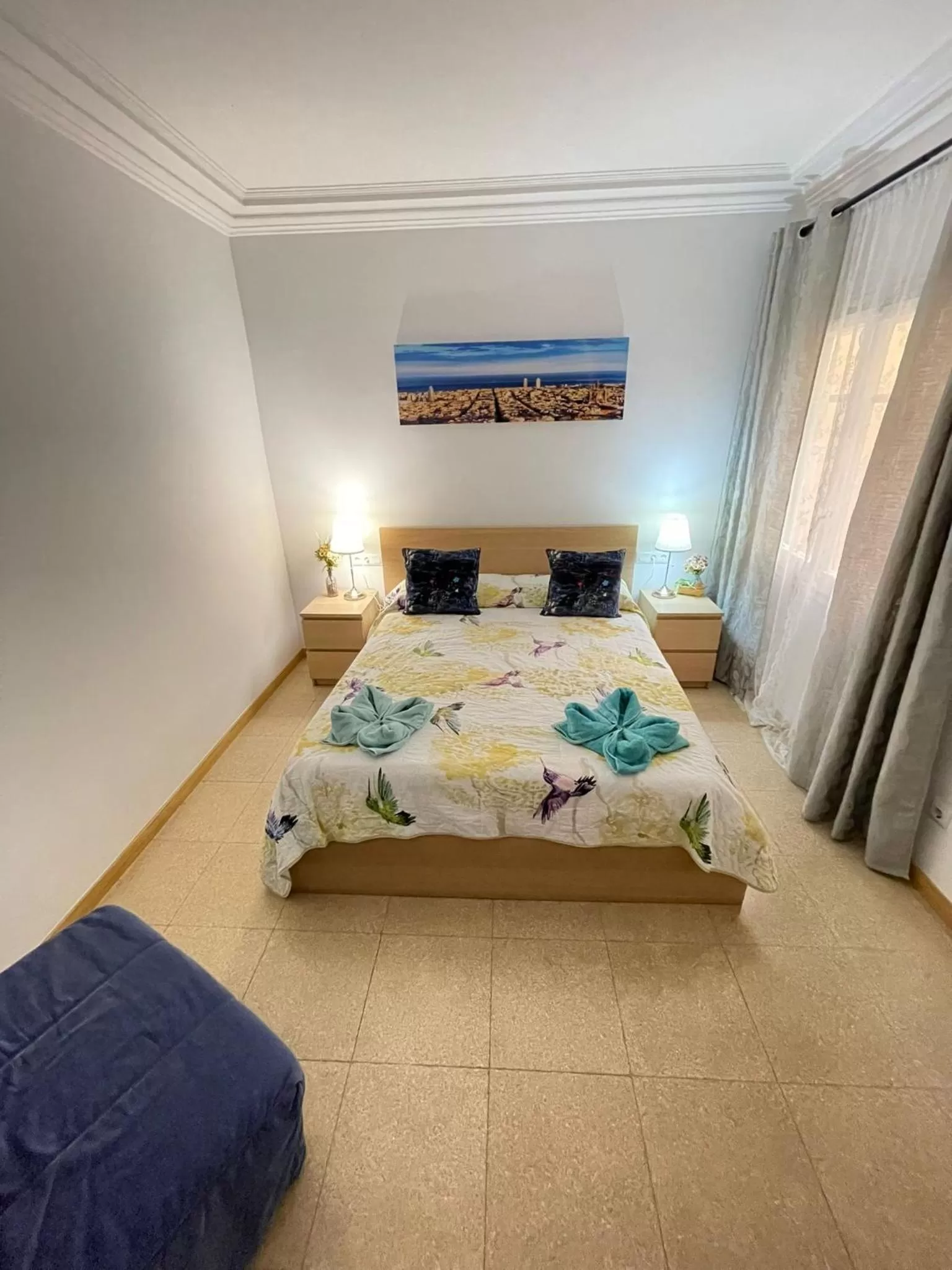 Bed in Nuevo Balmes Habitaciones