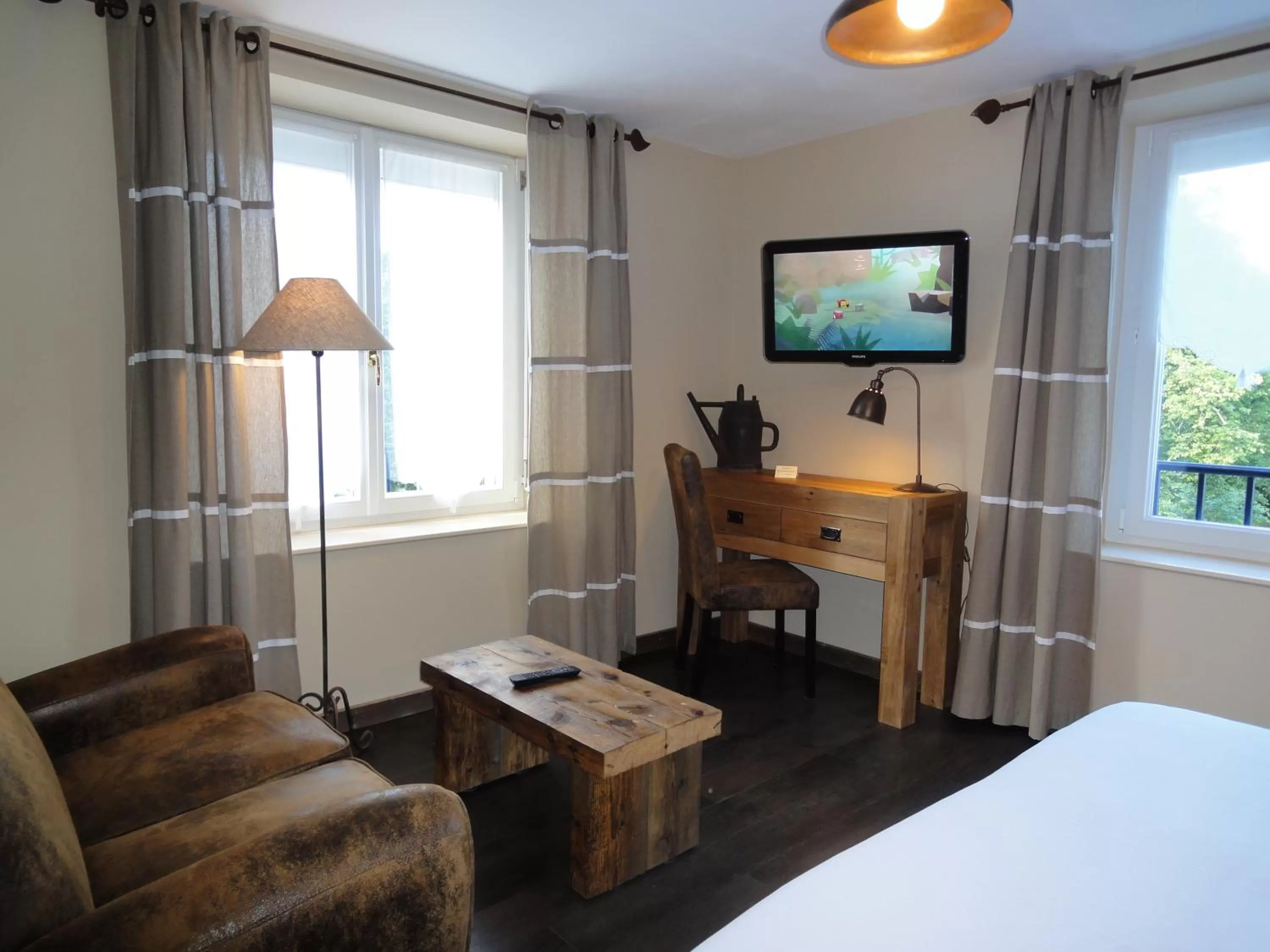 Seating area, Bed in Les Loges Du Parc