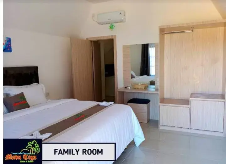 Family Room with Garden View in Madu Tiga Beach and Resort Family Room with Garden View in Madu Tiga Beach and Resort
