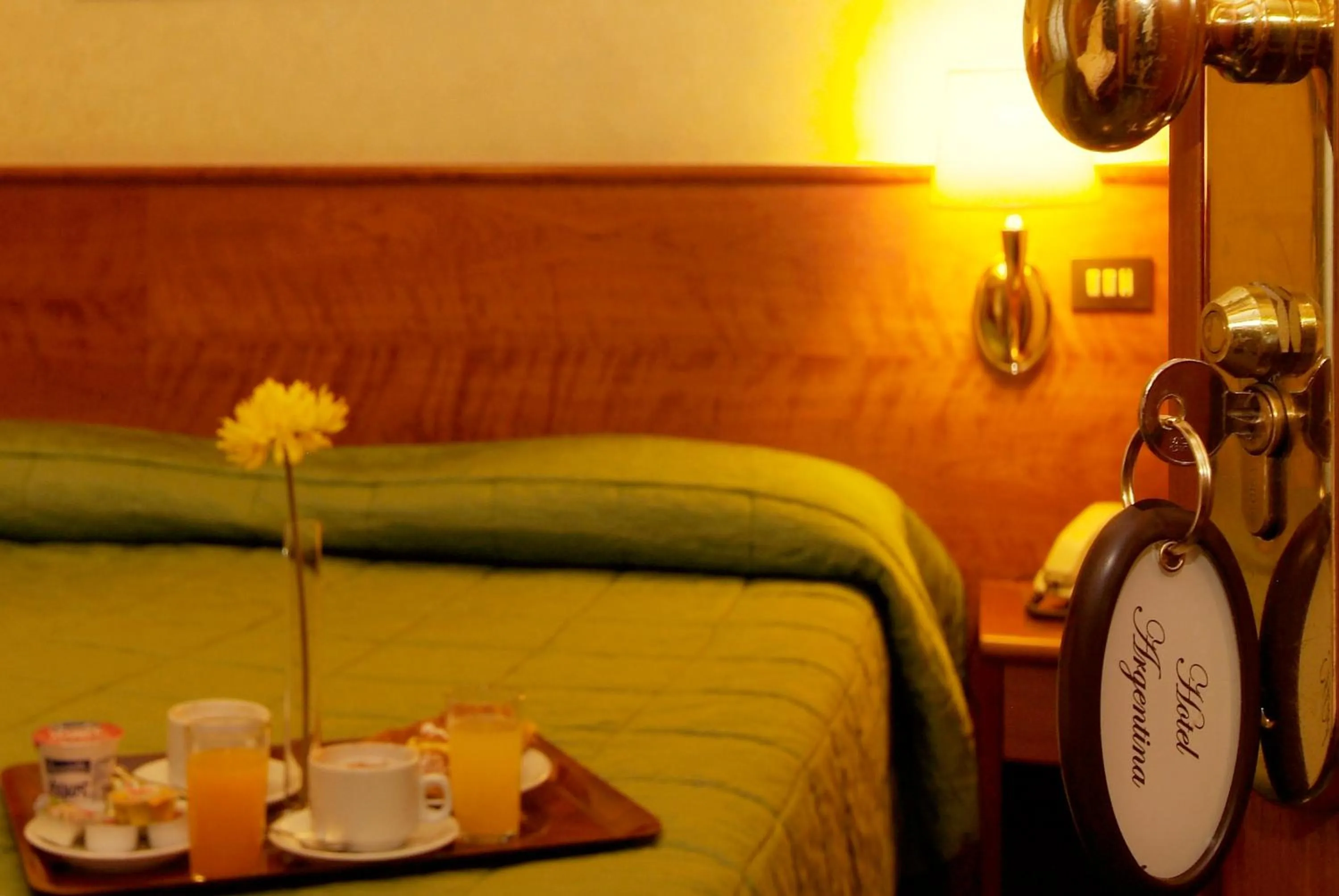 Bed in Hotel Argentina