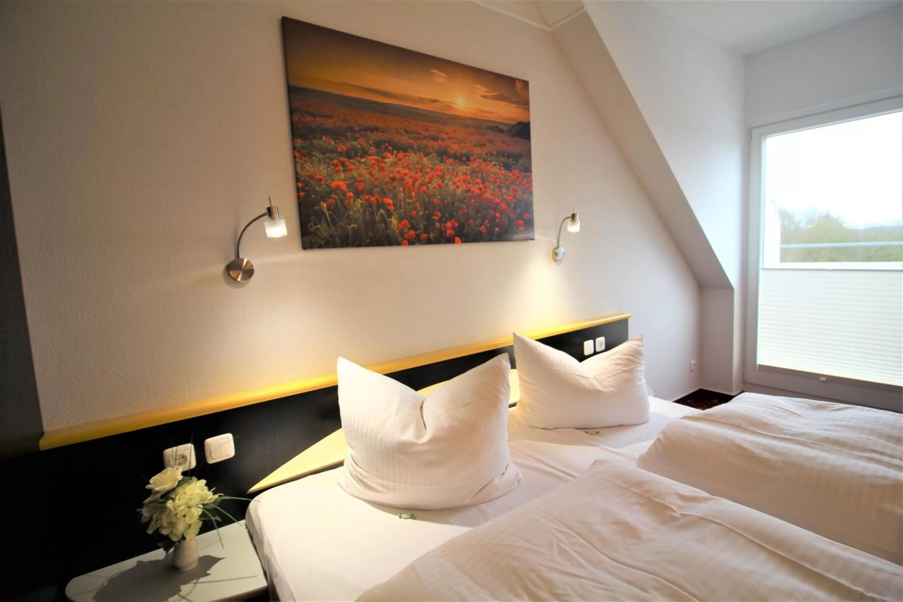 Photo of the whole room, Bed in Parkhotel Klüschenberg