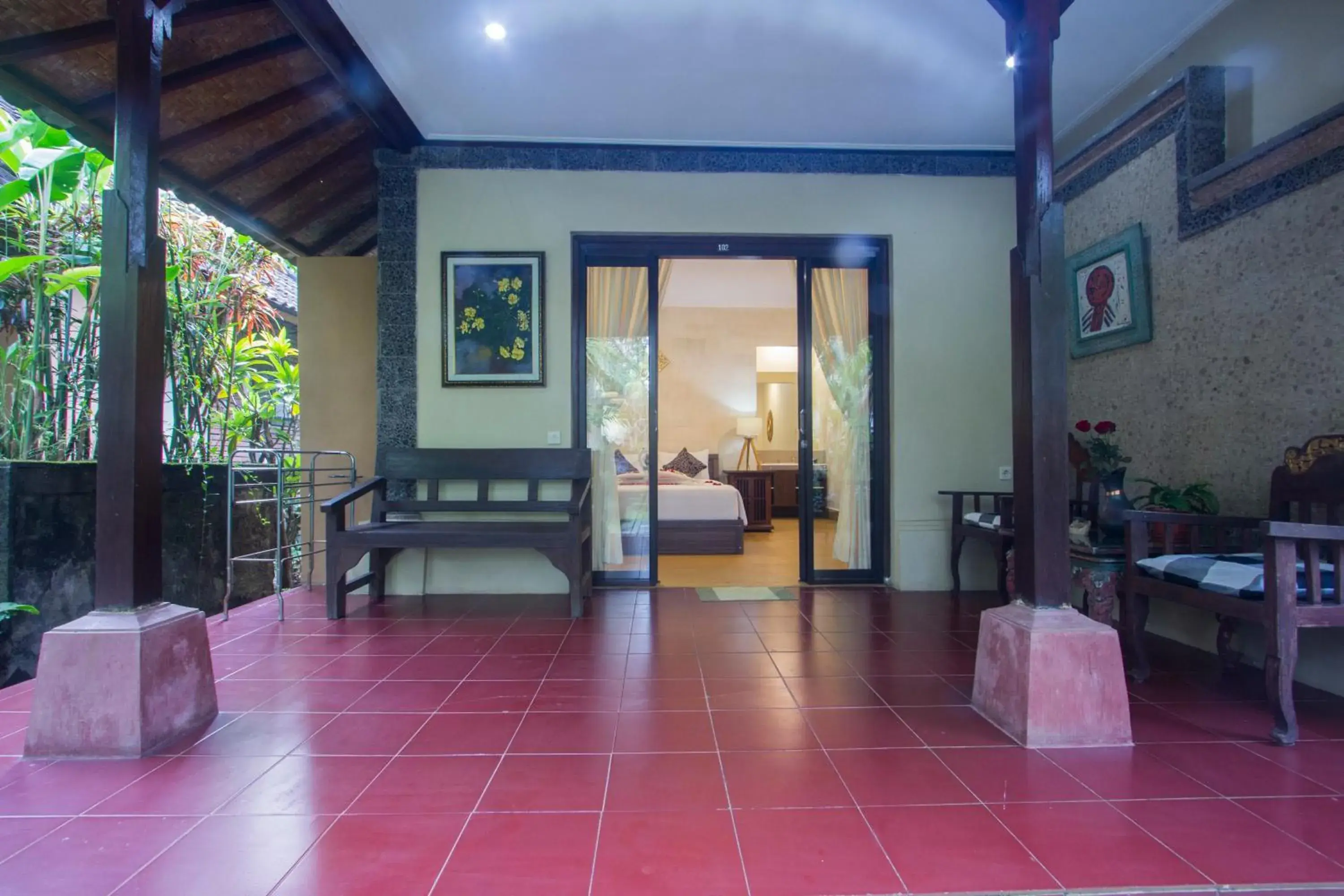 Balcony/Terrace, Seating Area in Dewangga Ubud