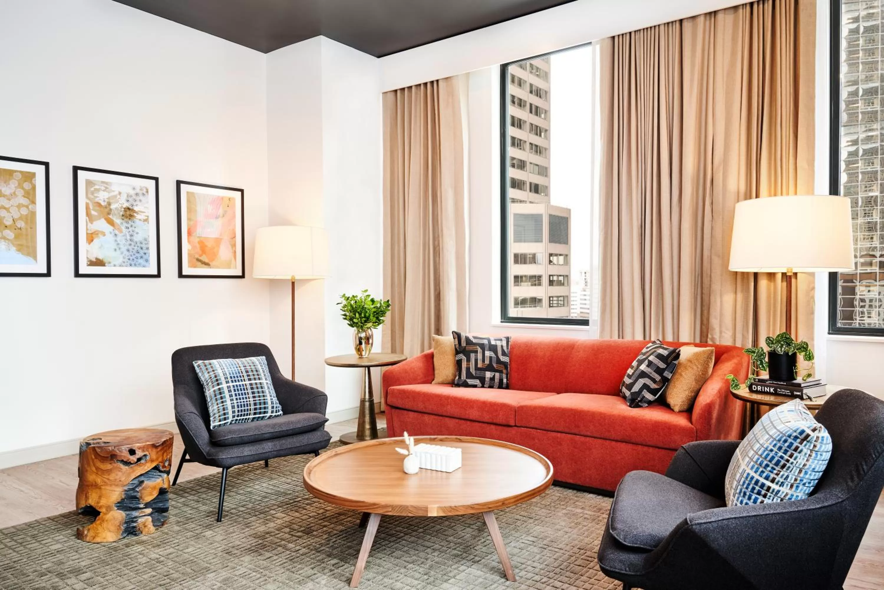 Living room in Hyatt Centric Downtown Denver