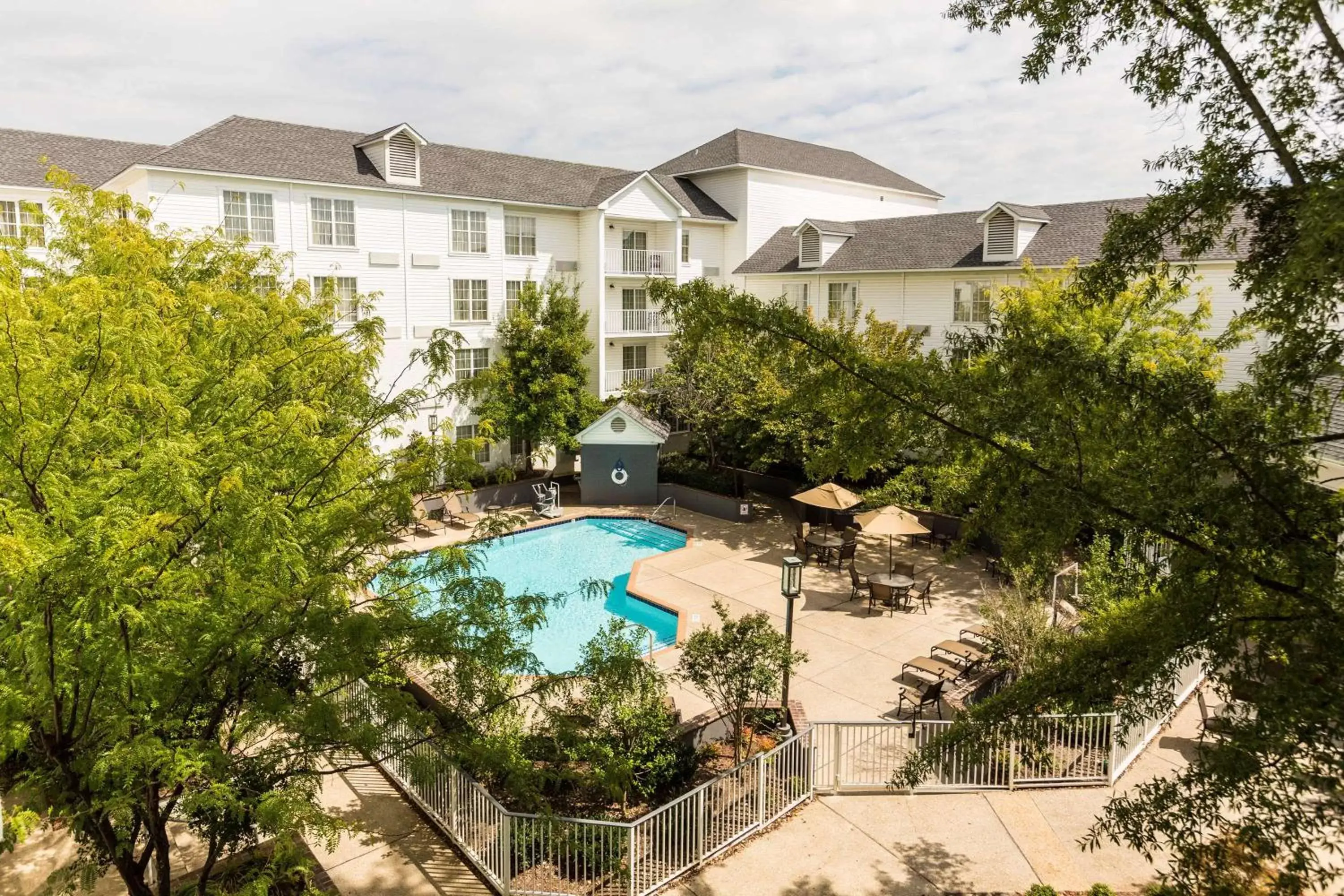 Pool View in DoubleTree by Hilton Raleigh Durham Airport at Research Triangle Park
