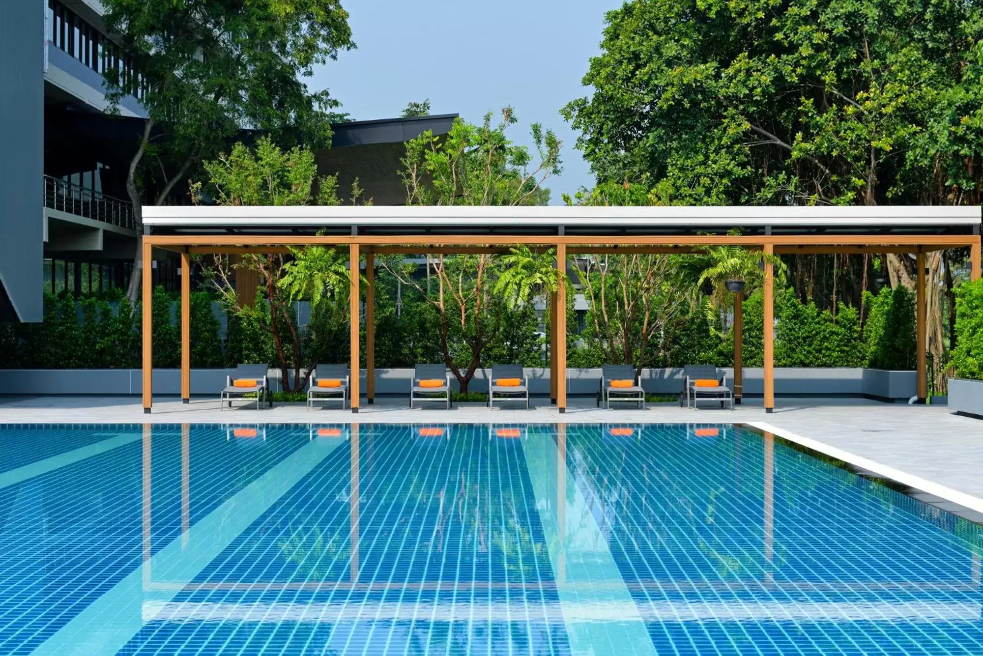 Swimming Pool in Tinidee Hotel Bangkok Golf Club - SHA Certified