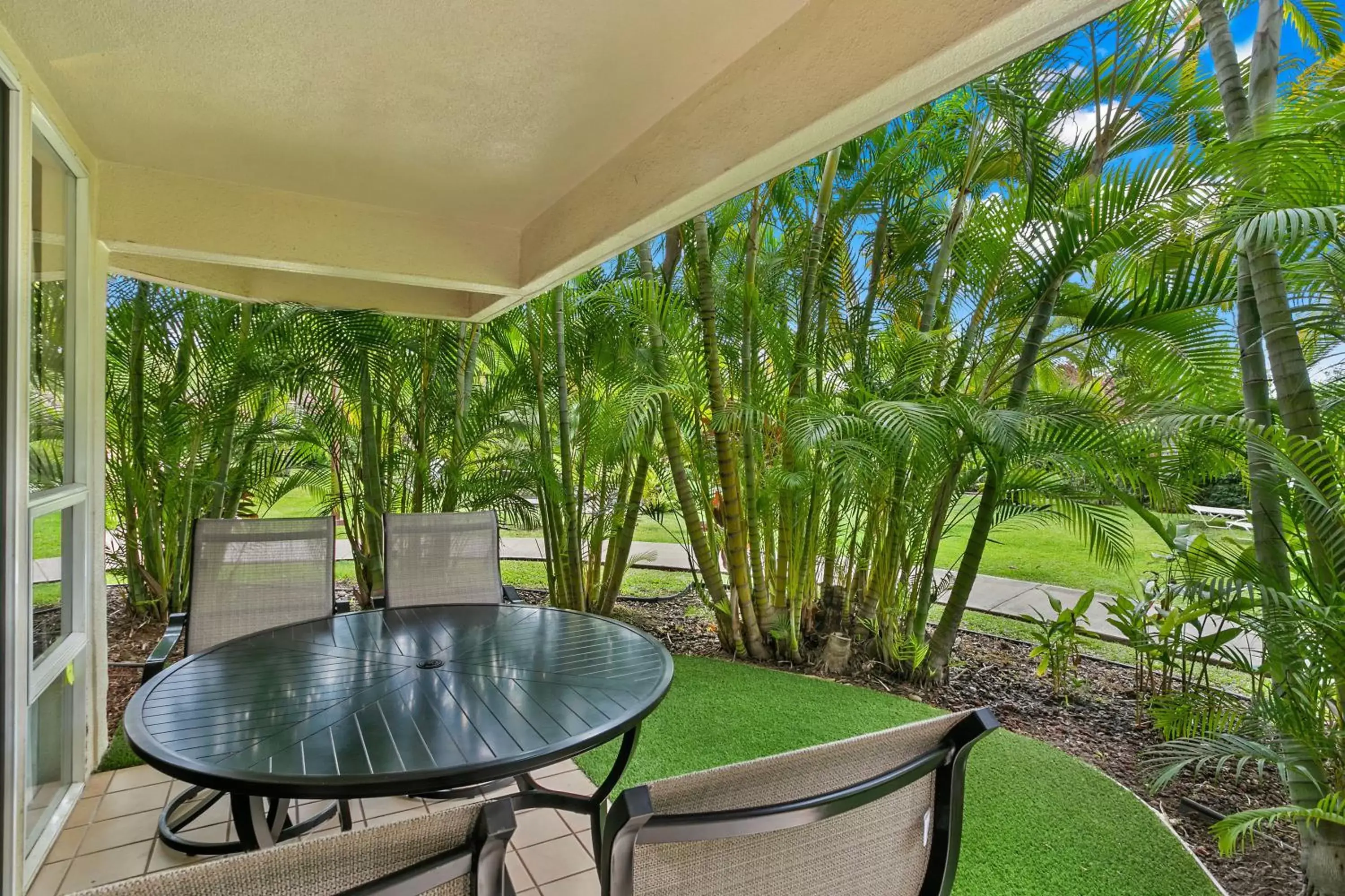 Patio in Aston at the Maui Banyan