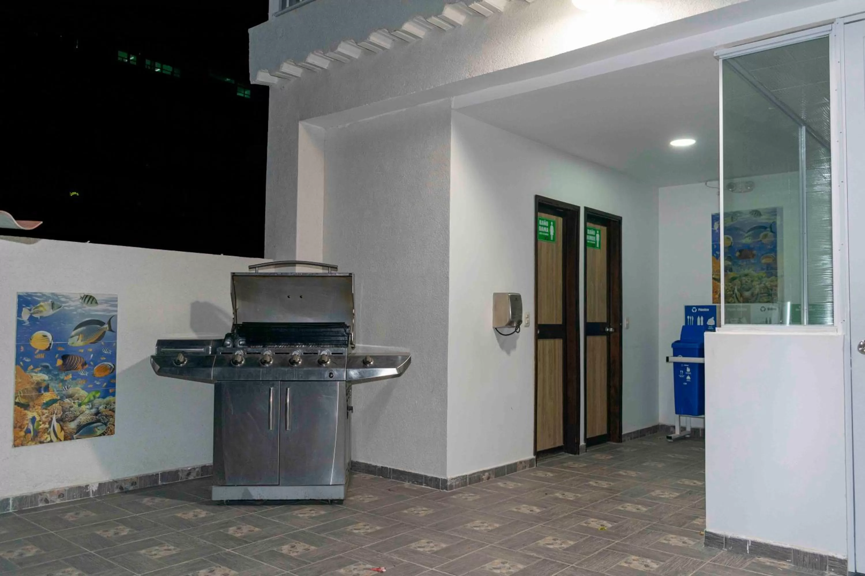 Kitchen or kitchenette in Hotel El Olimpo