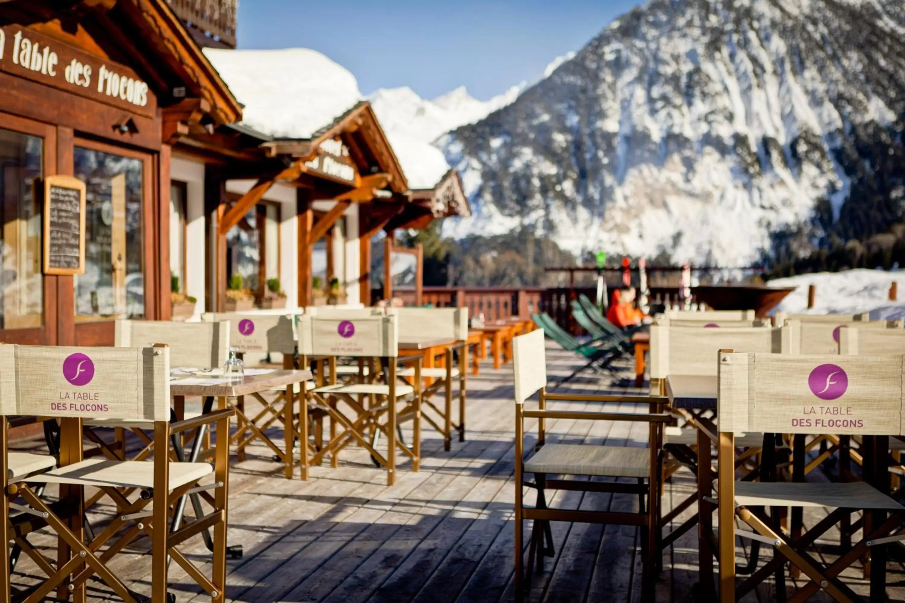Balcony/Terrace, Restaurant/Places to Eat in Hotel les Flocons
