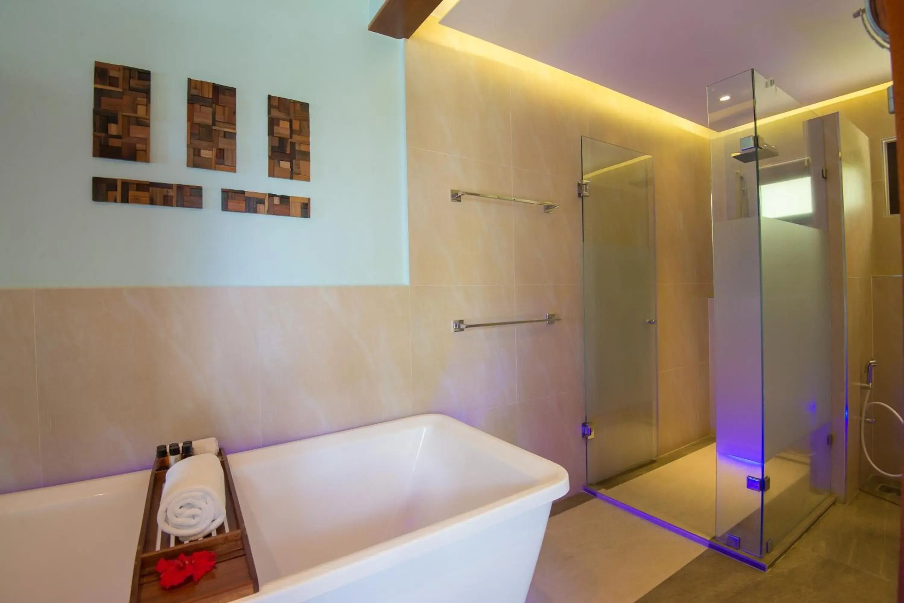 Shower, Bathroom in Coco de Mer and Black Parrot Suites