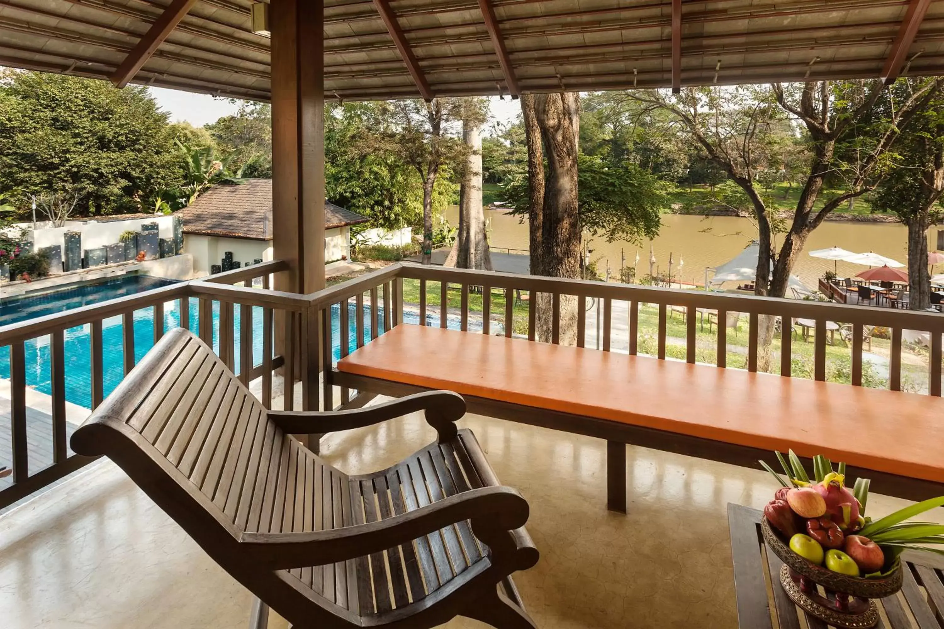 Pool View in Lanna Dusita Riverside Boutique Resort