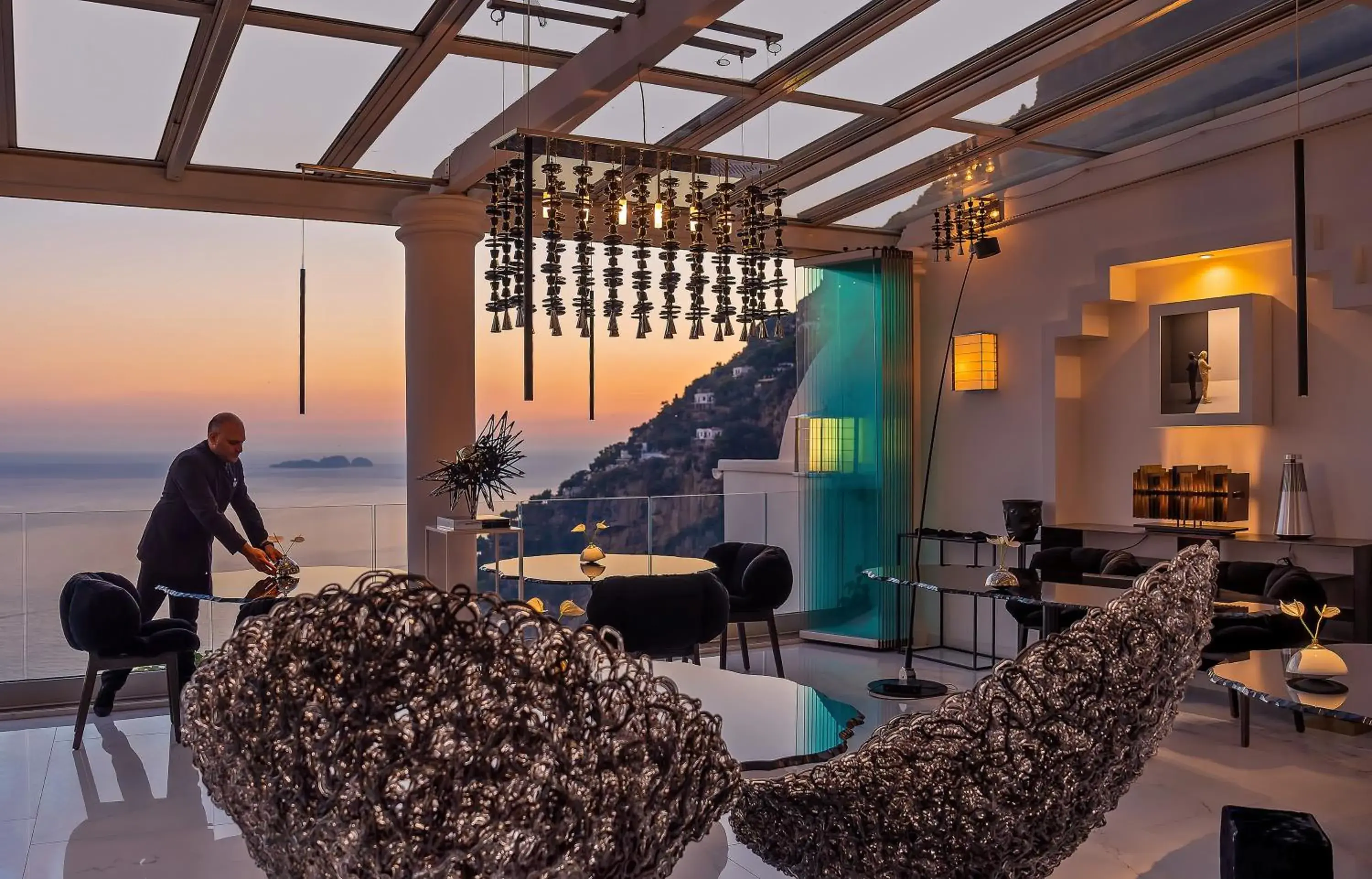 Dining area in Hotel Villa Franca