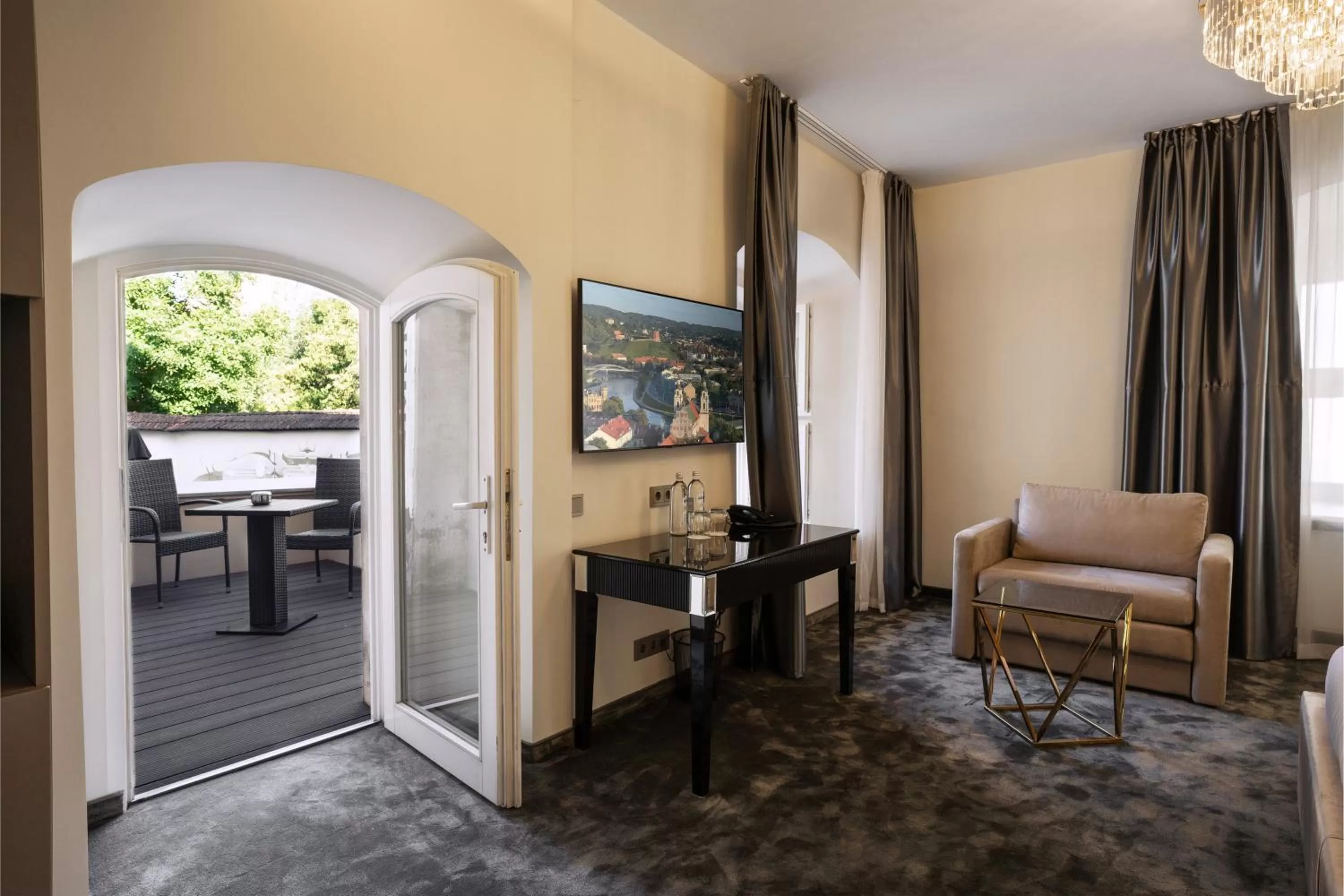 Seating area in St Palace Hotel