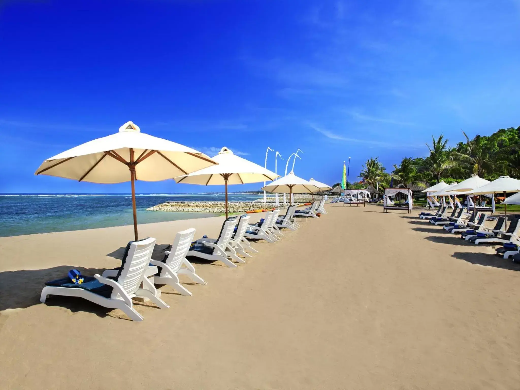 Bird's eye view, Beach in Grand Mirage Resort & Thalasso Bali