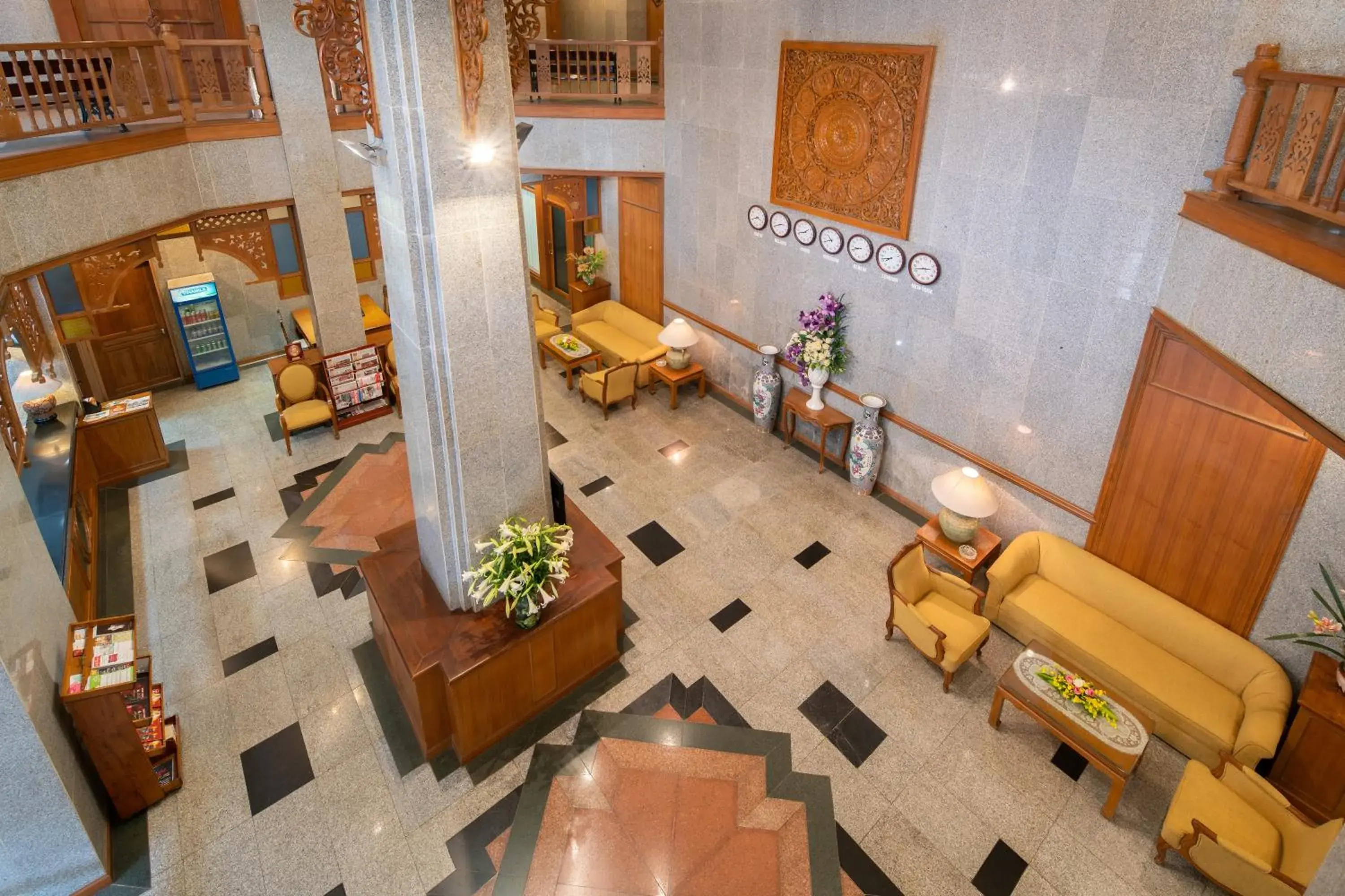 Lobby or reception in Oriental Palace