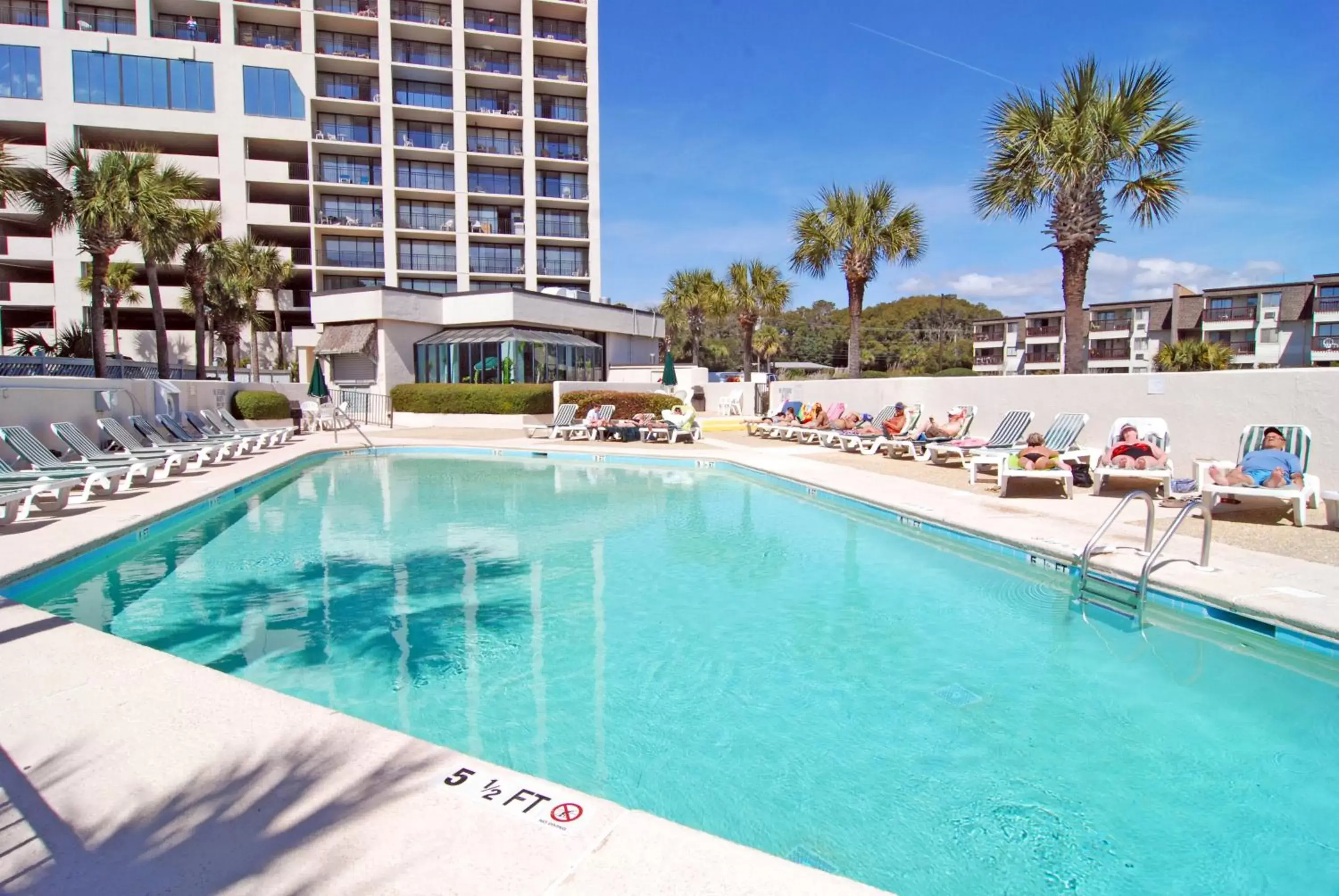 Swimming Pool in Ocean Forest Plaza by Palmetto Vacations