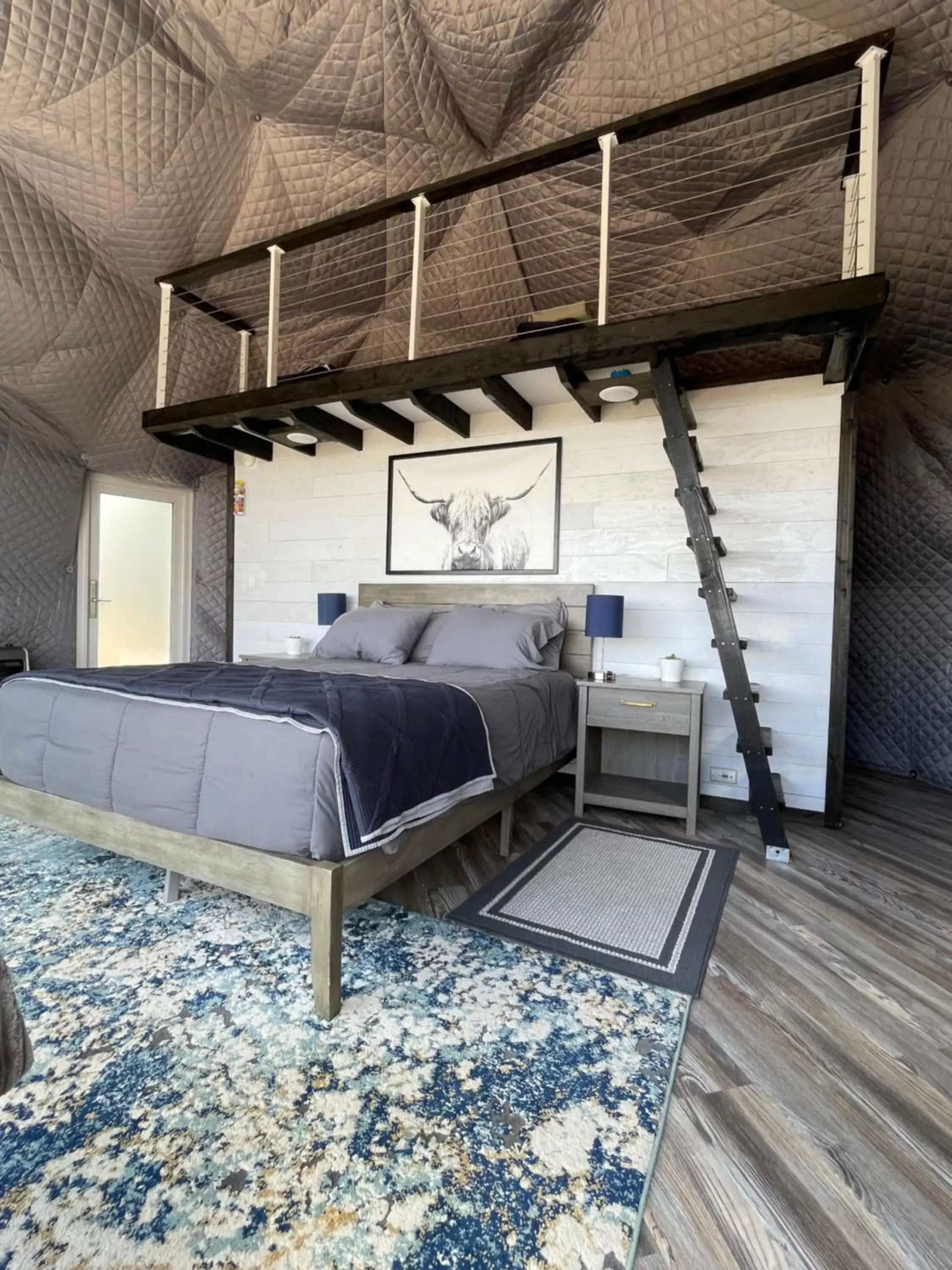 Bed in Canyon Rim Domes - A Luxury Glamping Experience!!