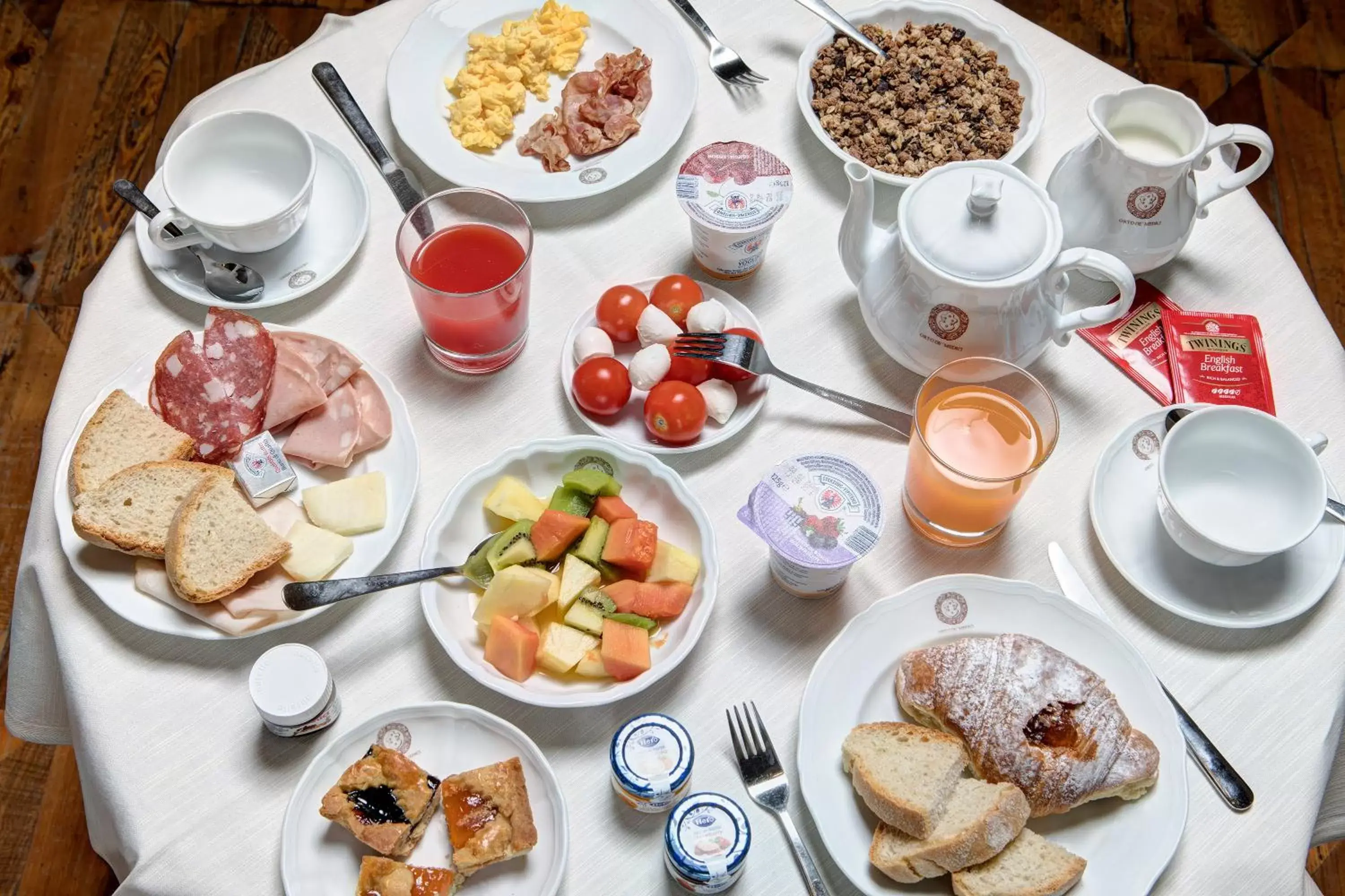 Italian breakfast, Breakfast in Hotel Orto de' Medici