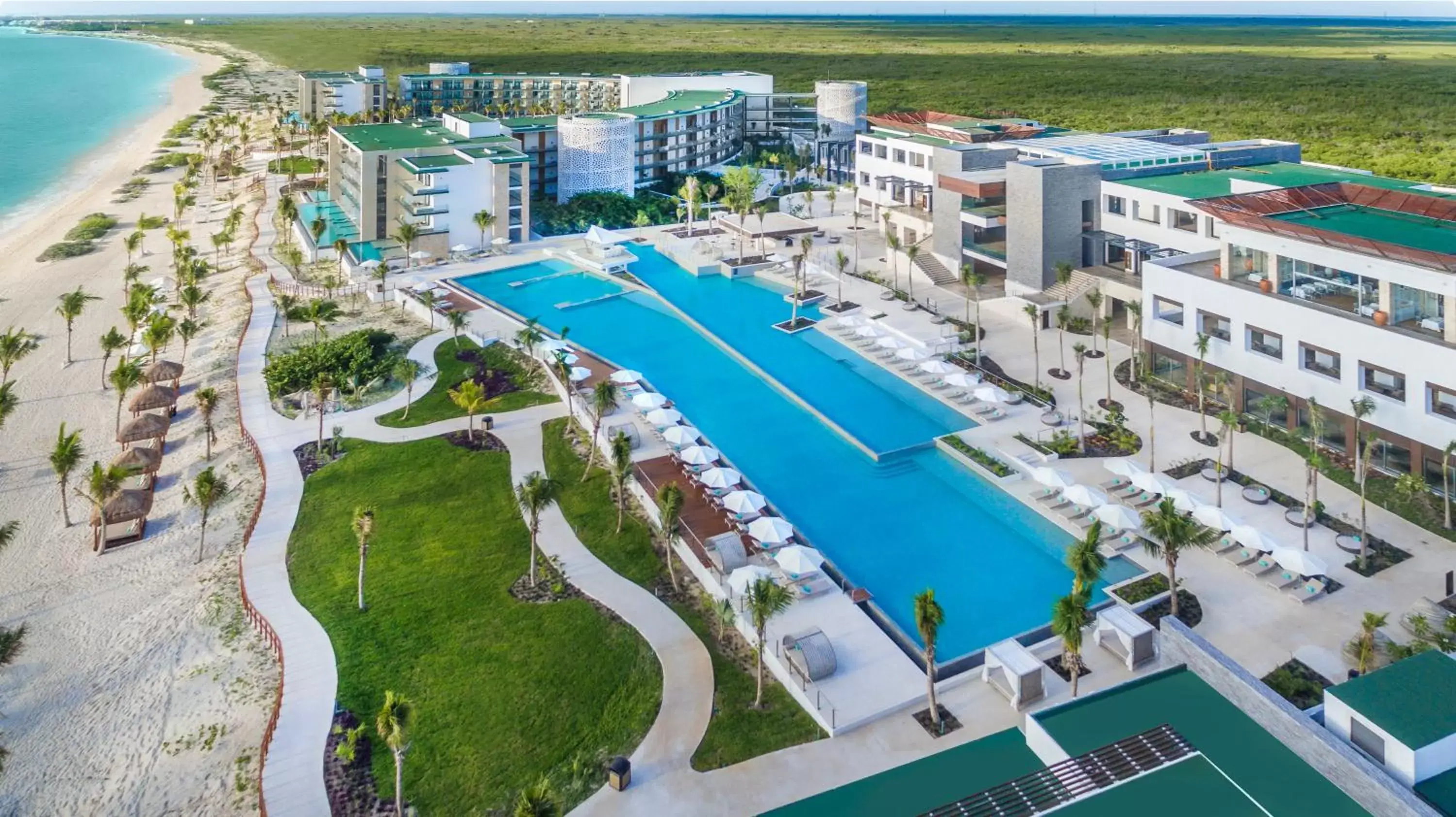 Bird's eye view, Pool View in Haven Riviera Cancun - All Inclusive - Adults Only