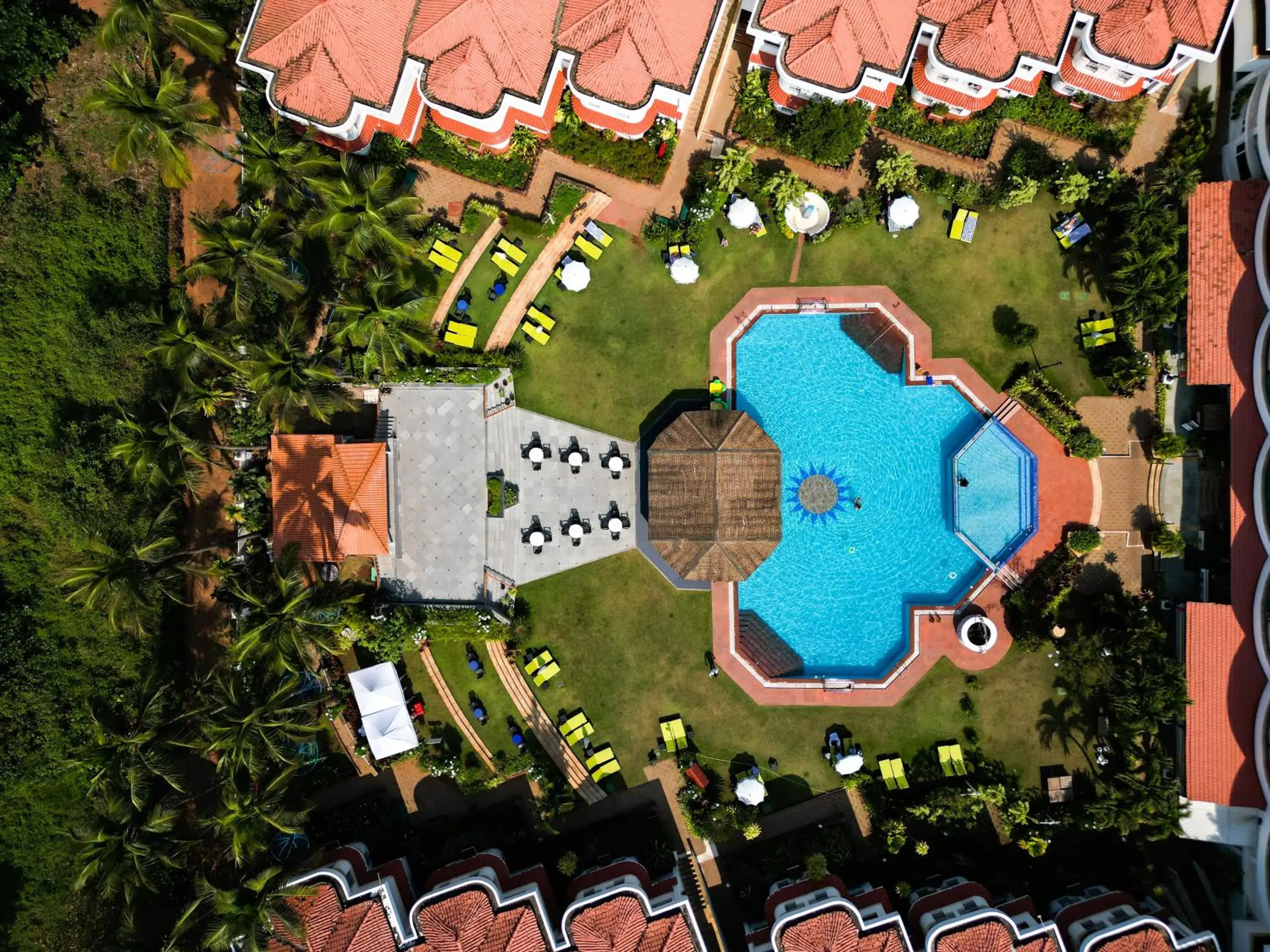 Bird's eye view, Bird's-eye View in Heritage Village Resort & Spa Goa