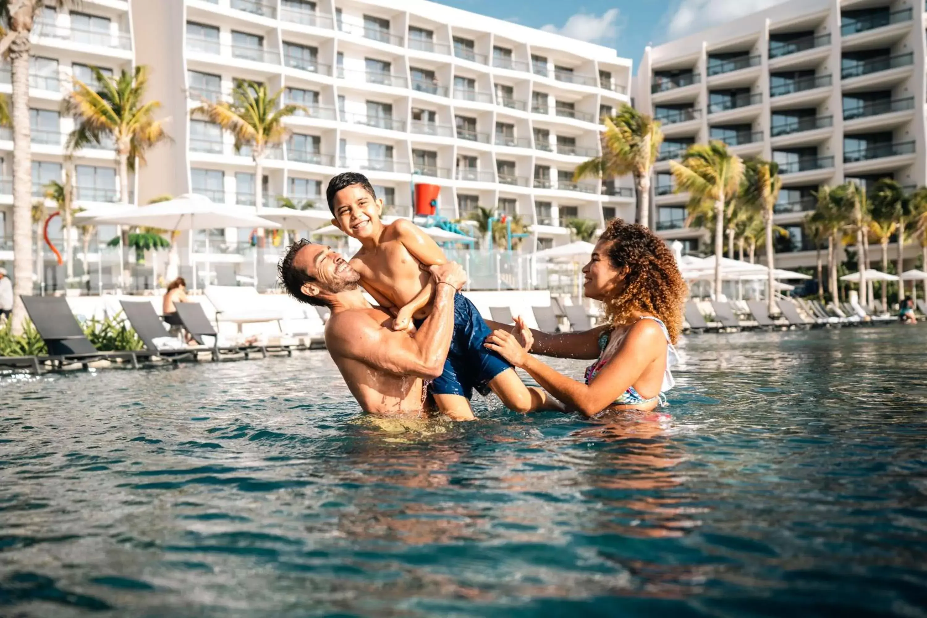 Pool view, Swimming Pool in Hilton Cancun, an All-Inclusive Resort