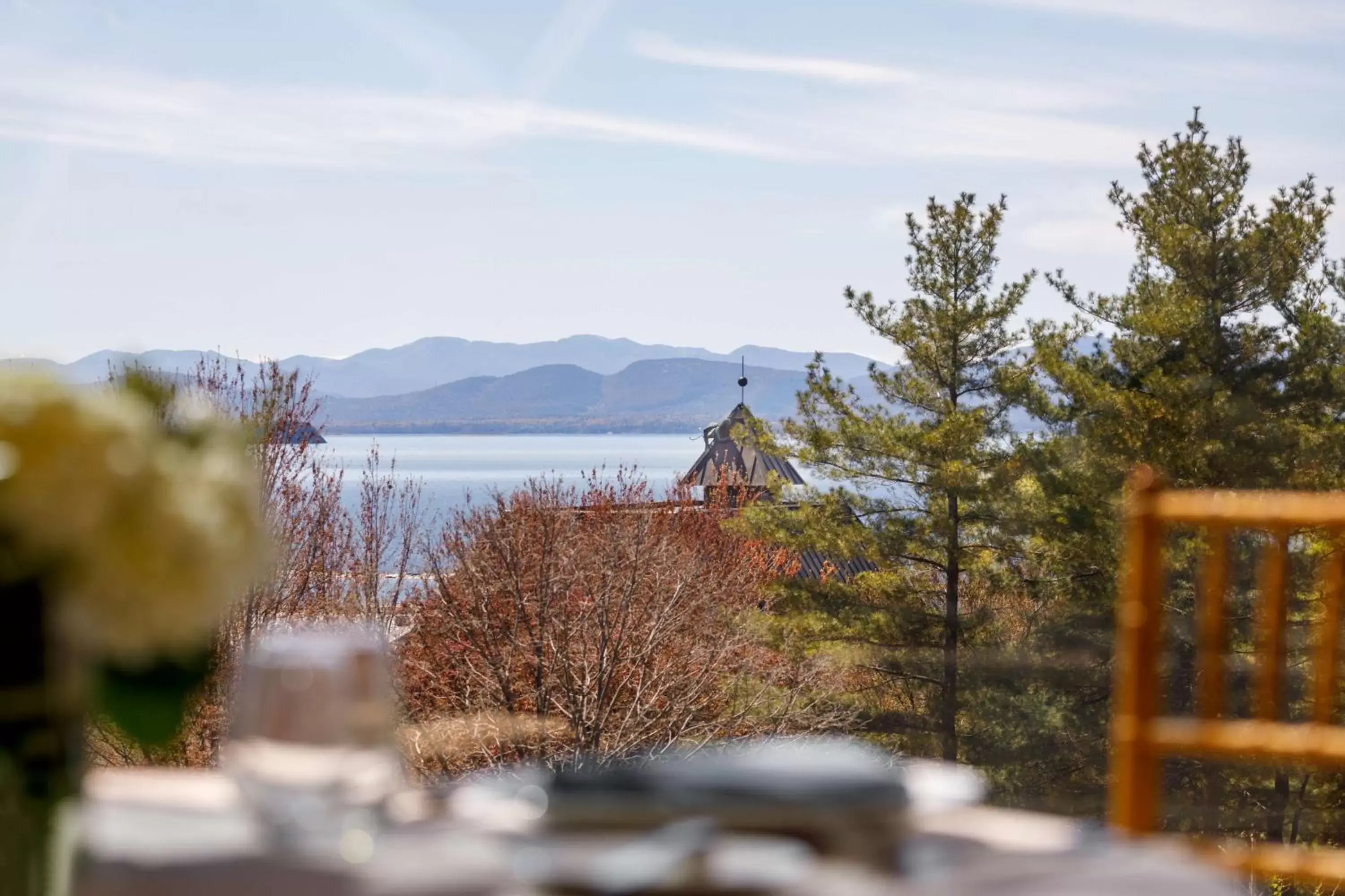 Property building, Winter in Hilton Burlington Lake Champlain