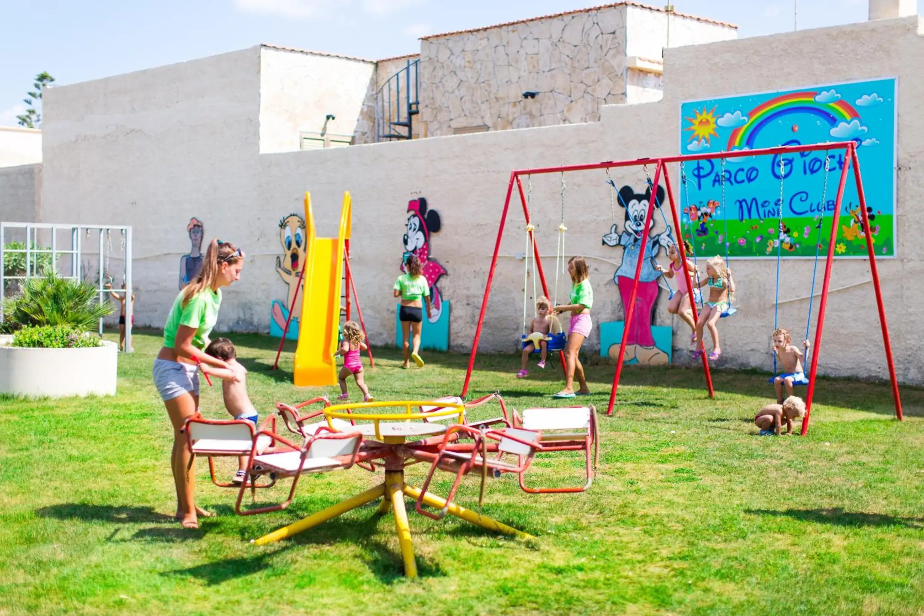 Children play ground in Triscinamare Hotel Residence