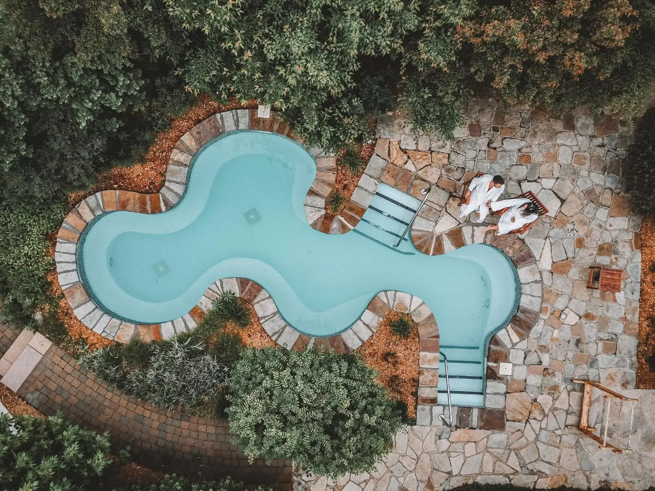 Bird's eye view, Pool View in Hôtel Le Bonne Entente