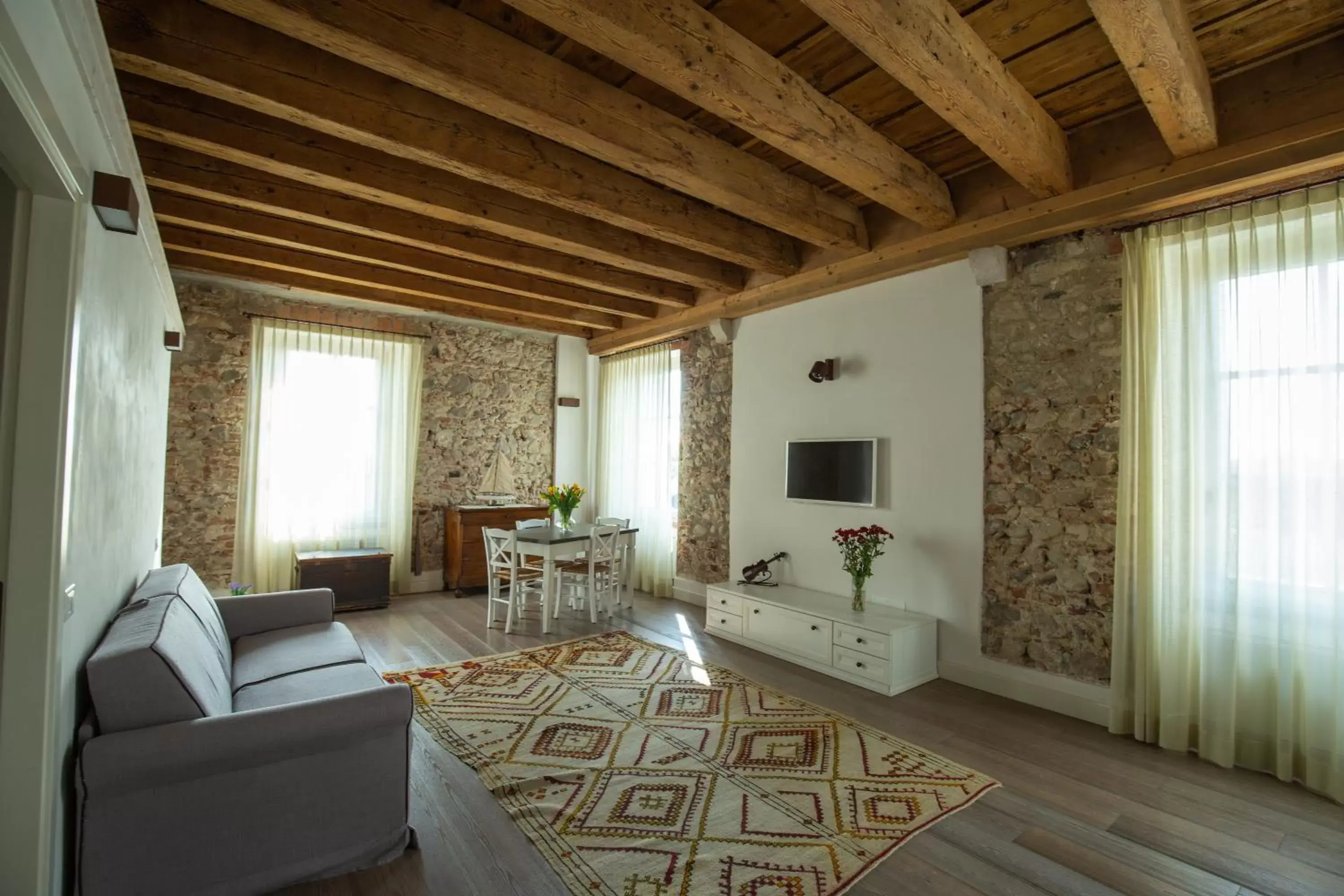 Living room, Seating Area in Residence Corte San Carlo