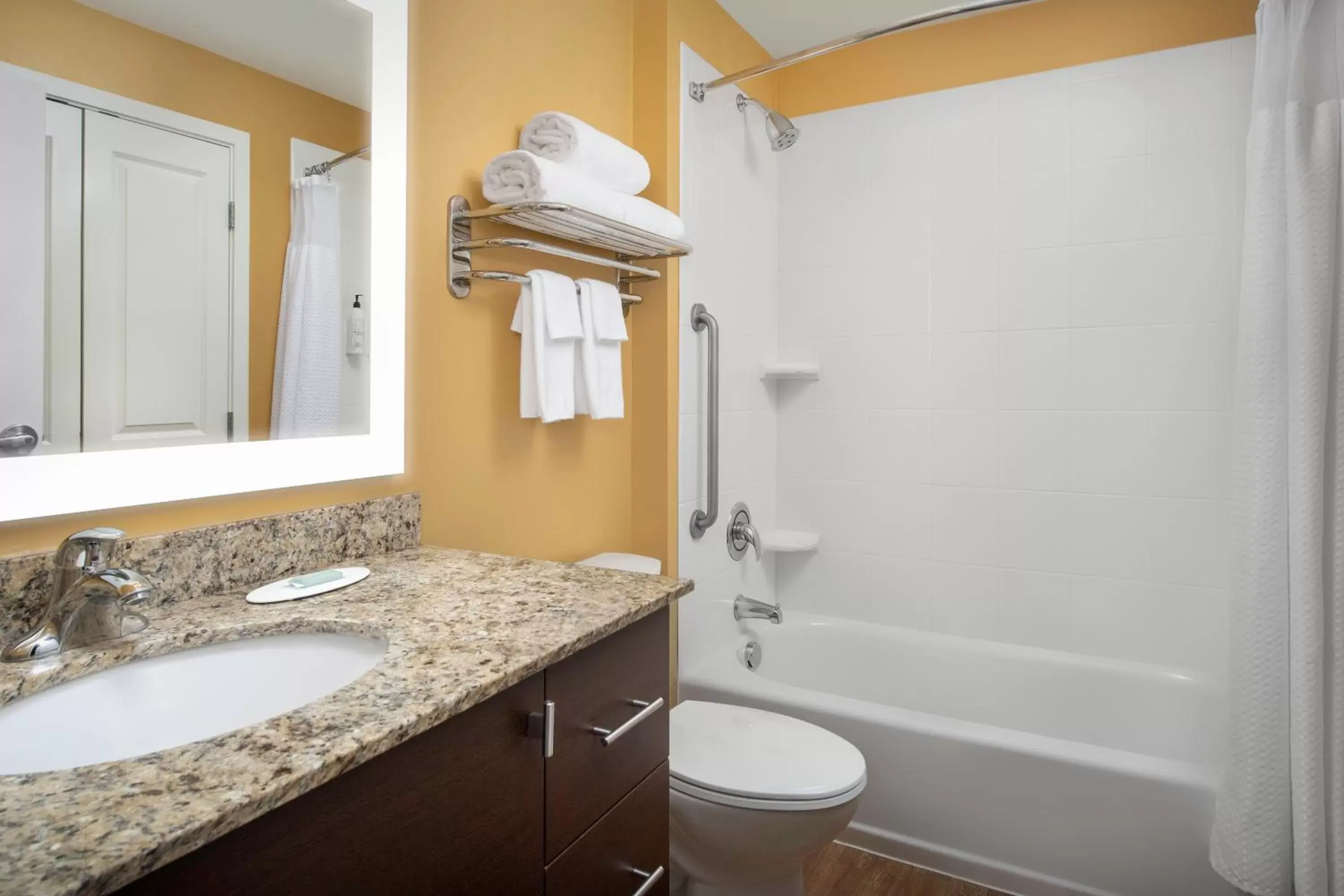 Bathroom in TownePlace by Marriott Suites Portland Vancouver