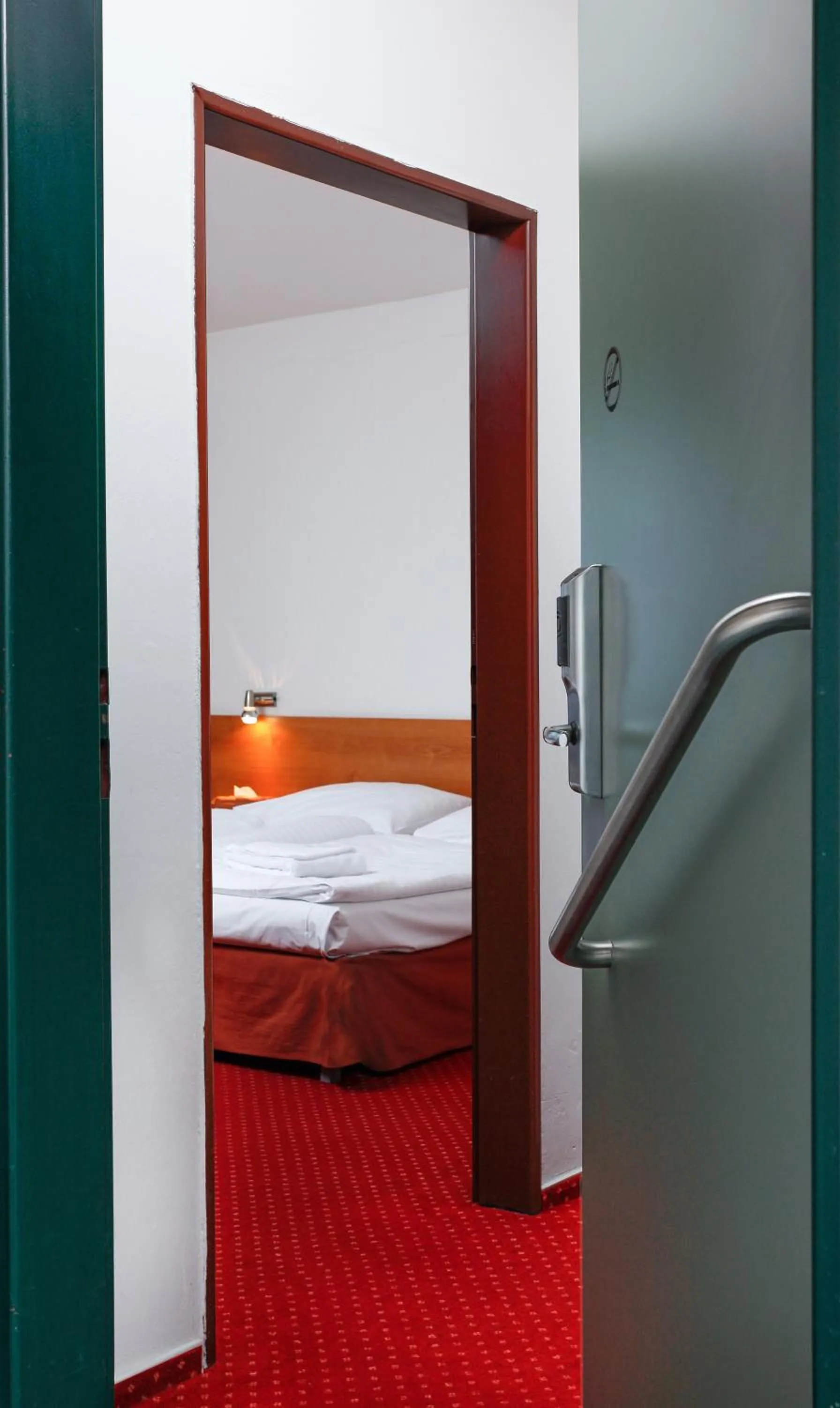 Decorative detail, Bed in Hotel Globus