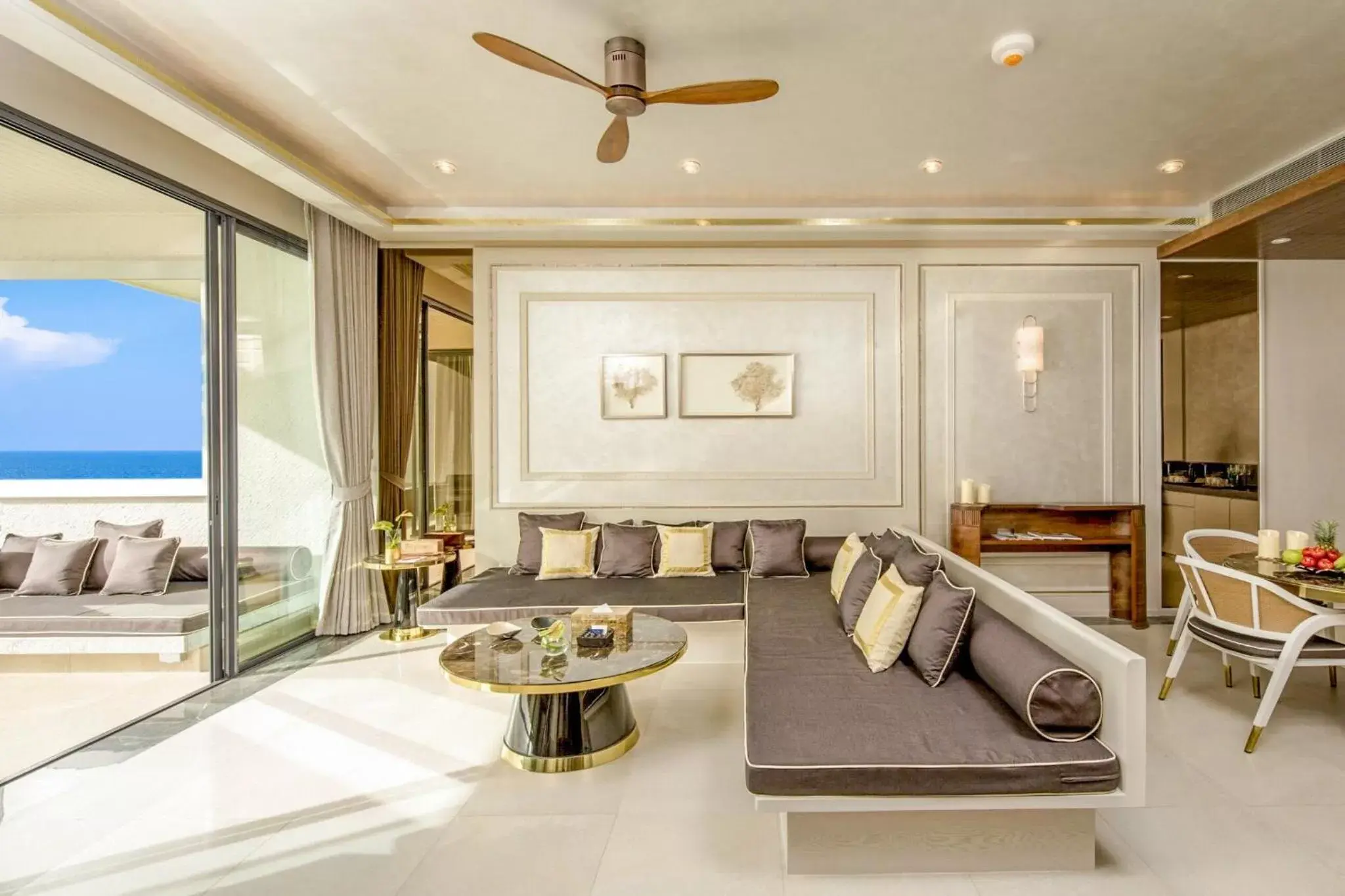 Living room, Seating Area in Baba Beach Club Hua Hin Luxury Pool Villa by Sri panwa