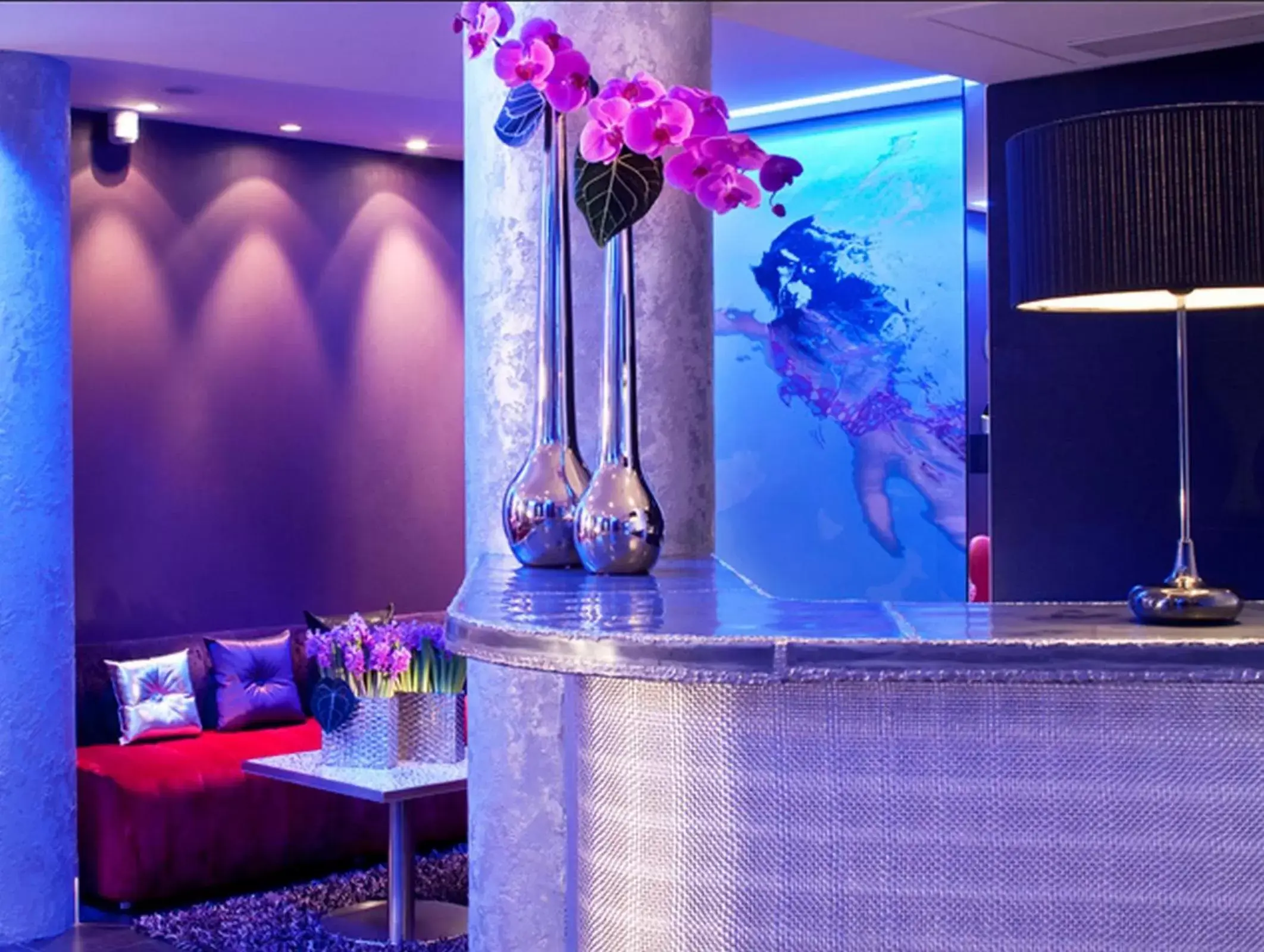 Lounge or bar, Lobby/Reception in ATN Hôtel