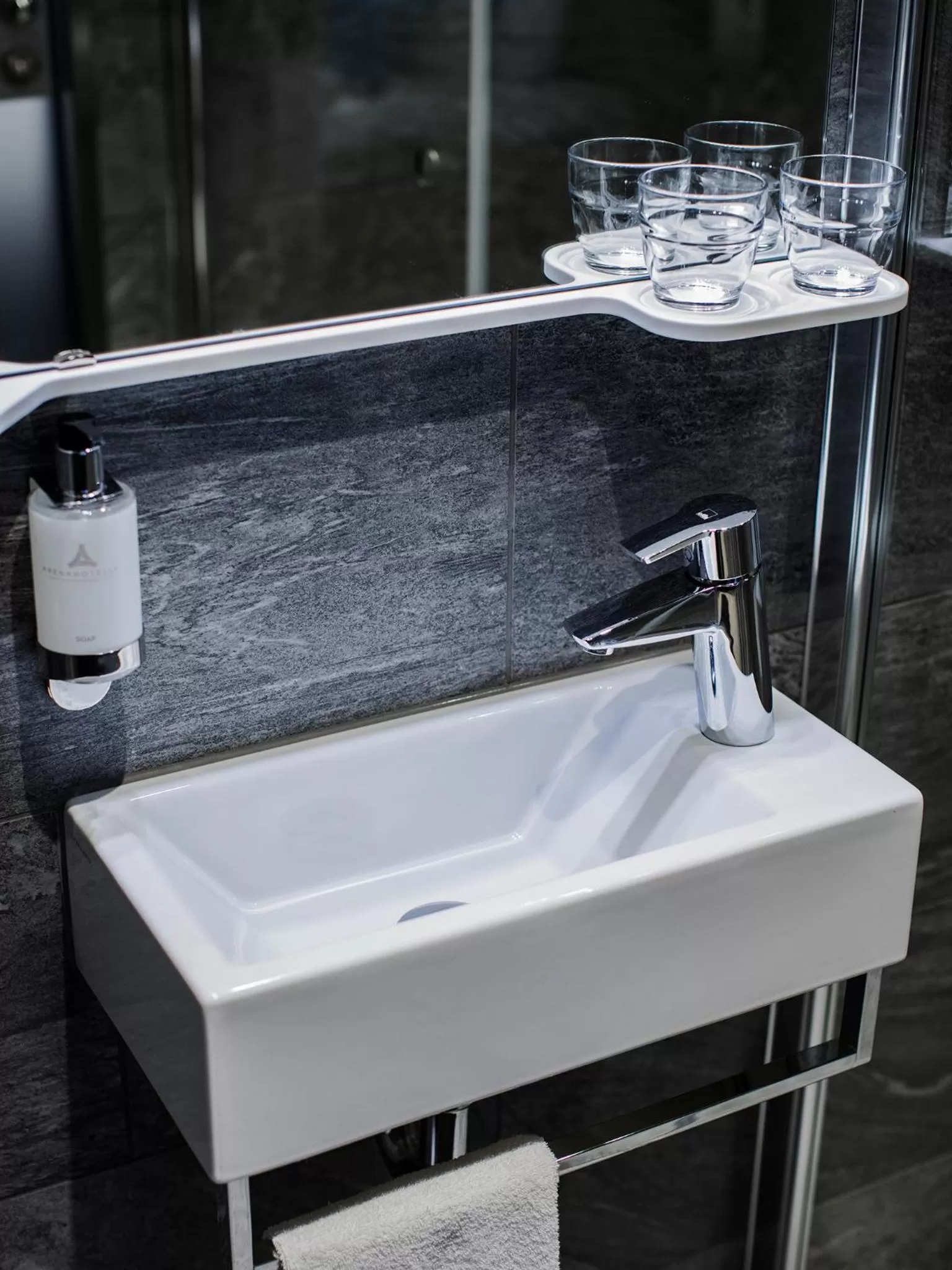 Shower in ArenaHotellet i Uppsala