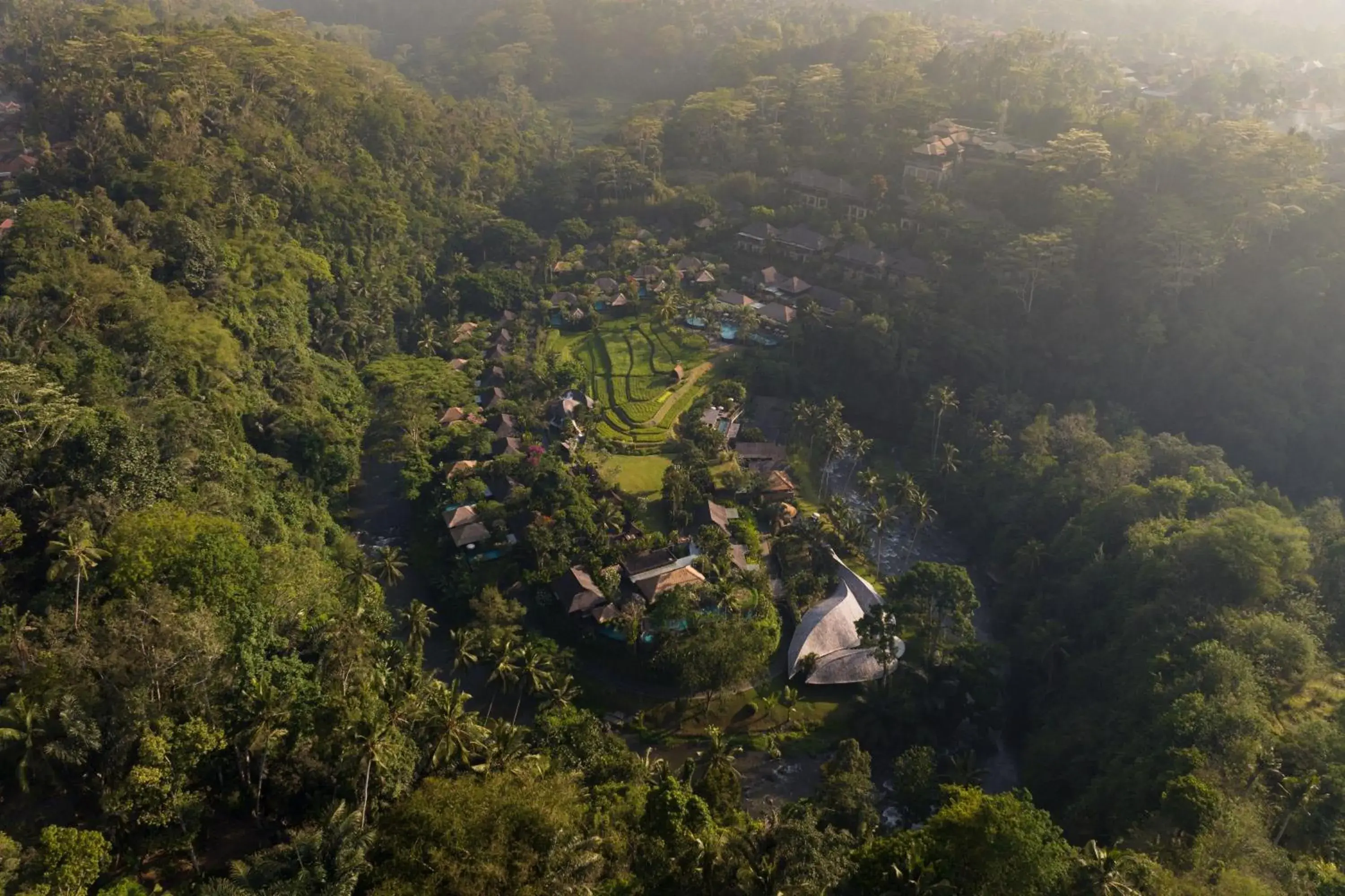 Property building, Bird's-eye View in Mandapa A Ritz-Carlton Reserve