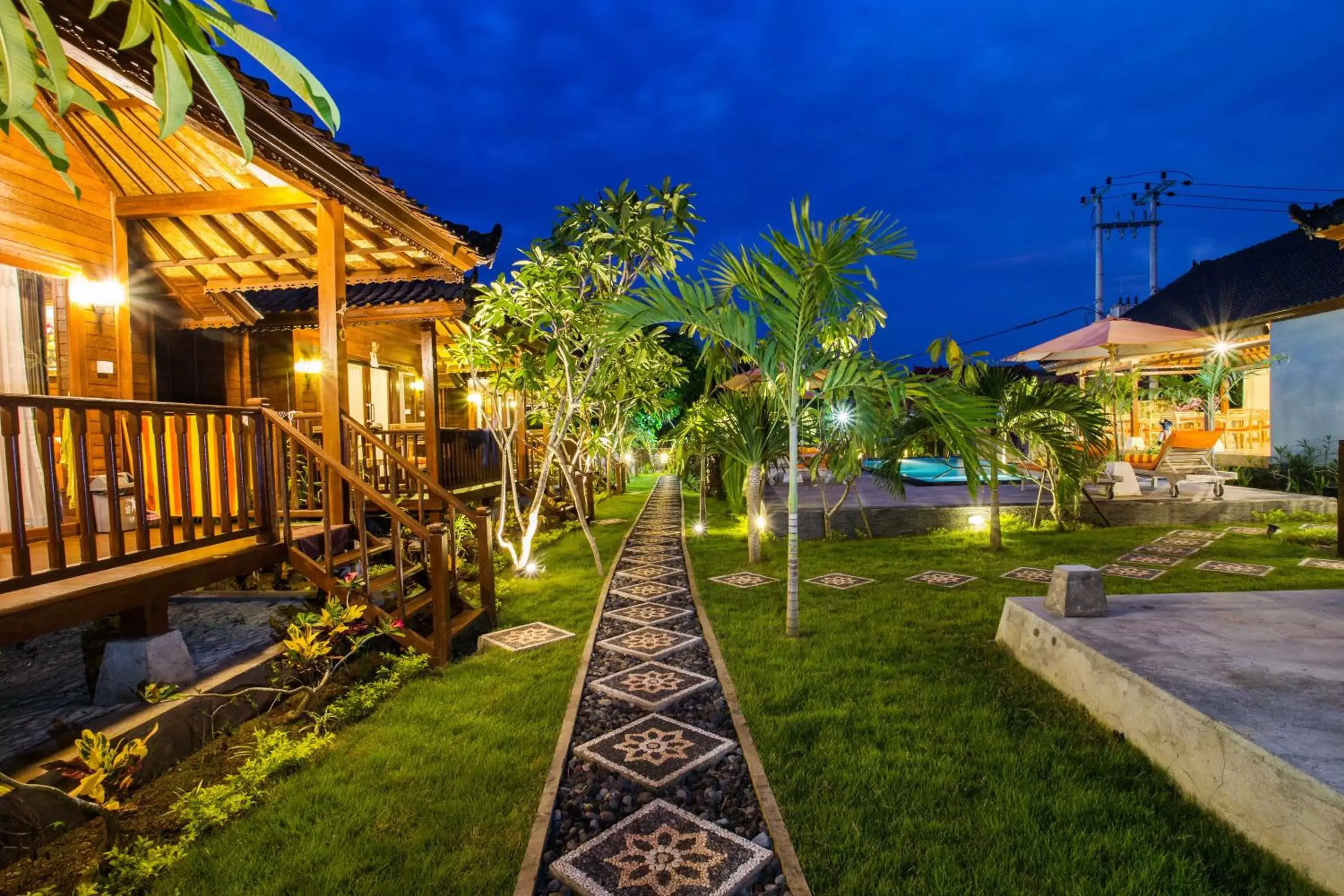 Night, Property Building in Dinatah Lembongan Villas