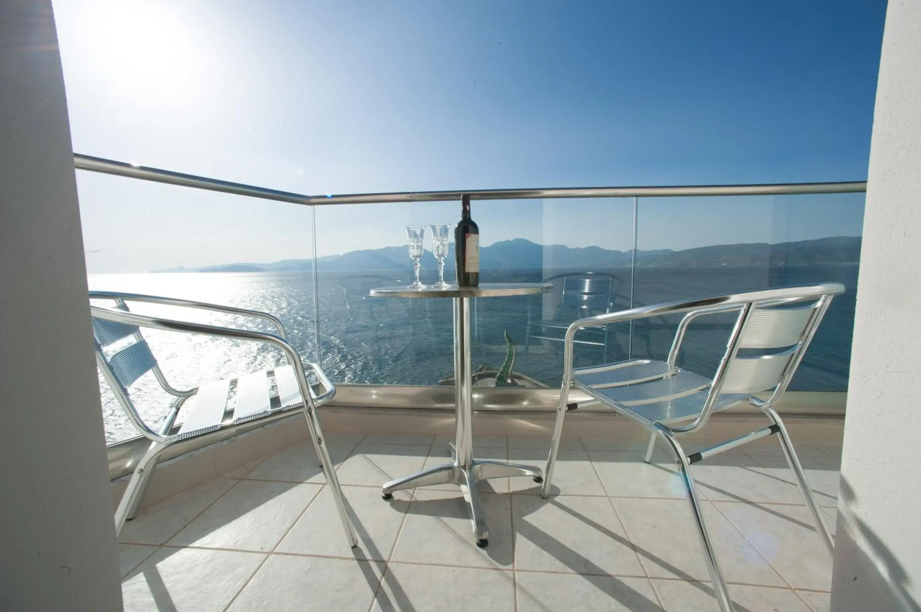 View (from property/room), Balcony/Terrace in El Greco Hotel