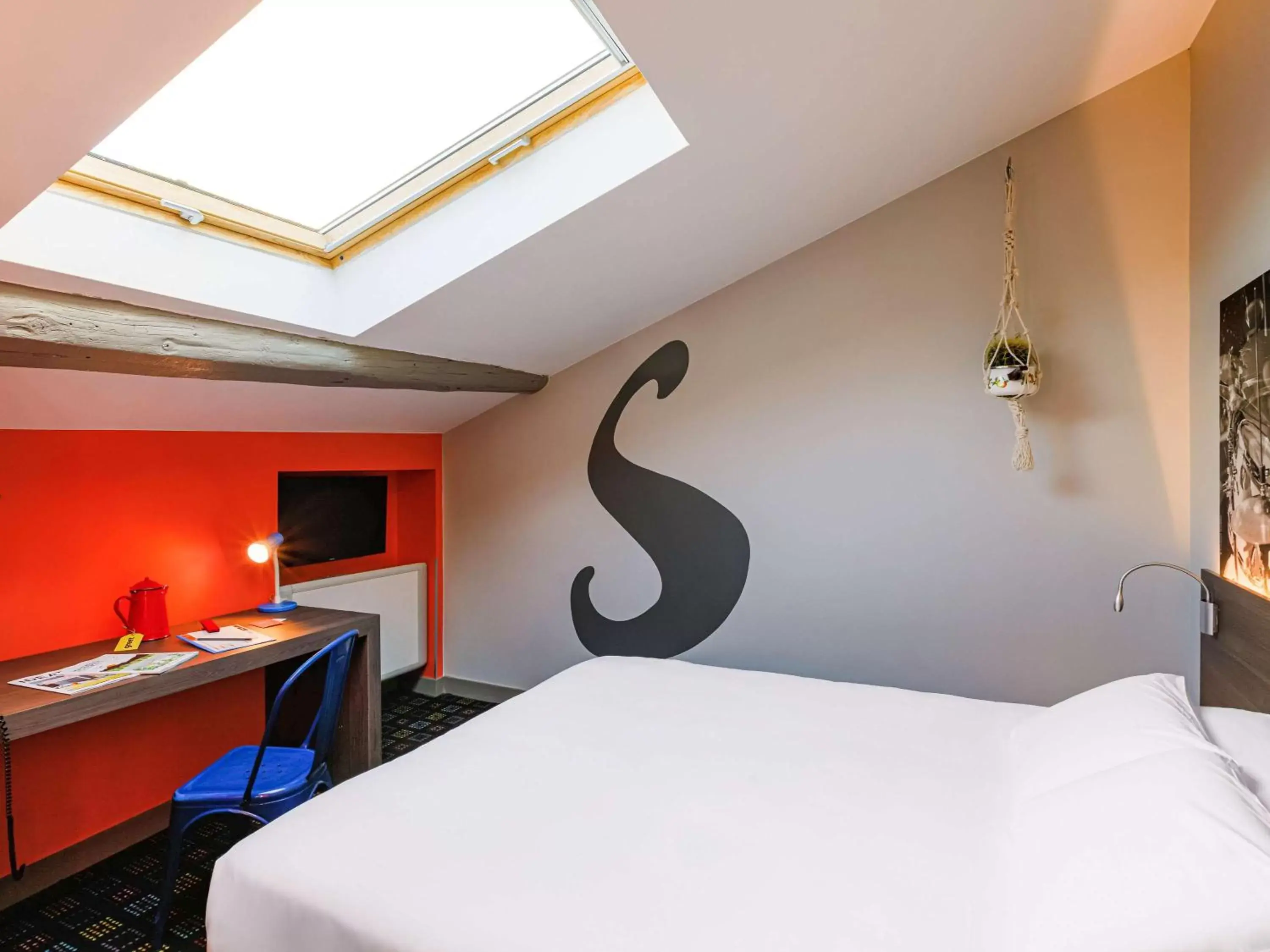 Bedroom, Bed in Greet Hotel Lyon Confluence Bedroom, Bed in Greet Hotel Lyon Confluence
