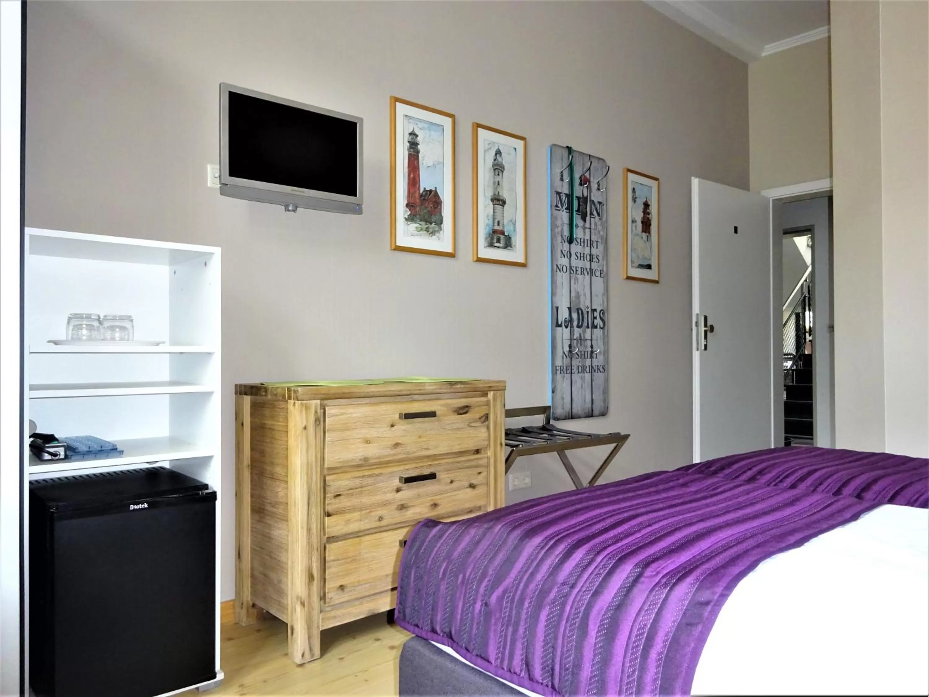 Bed in Hotel Pension Zur Fährbrücke