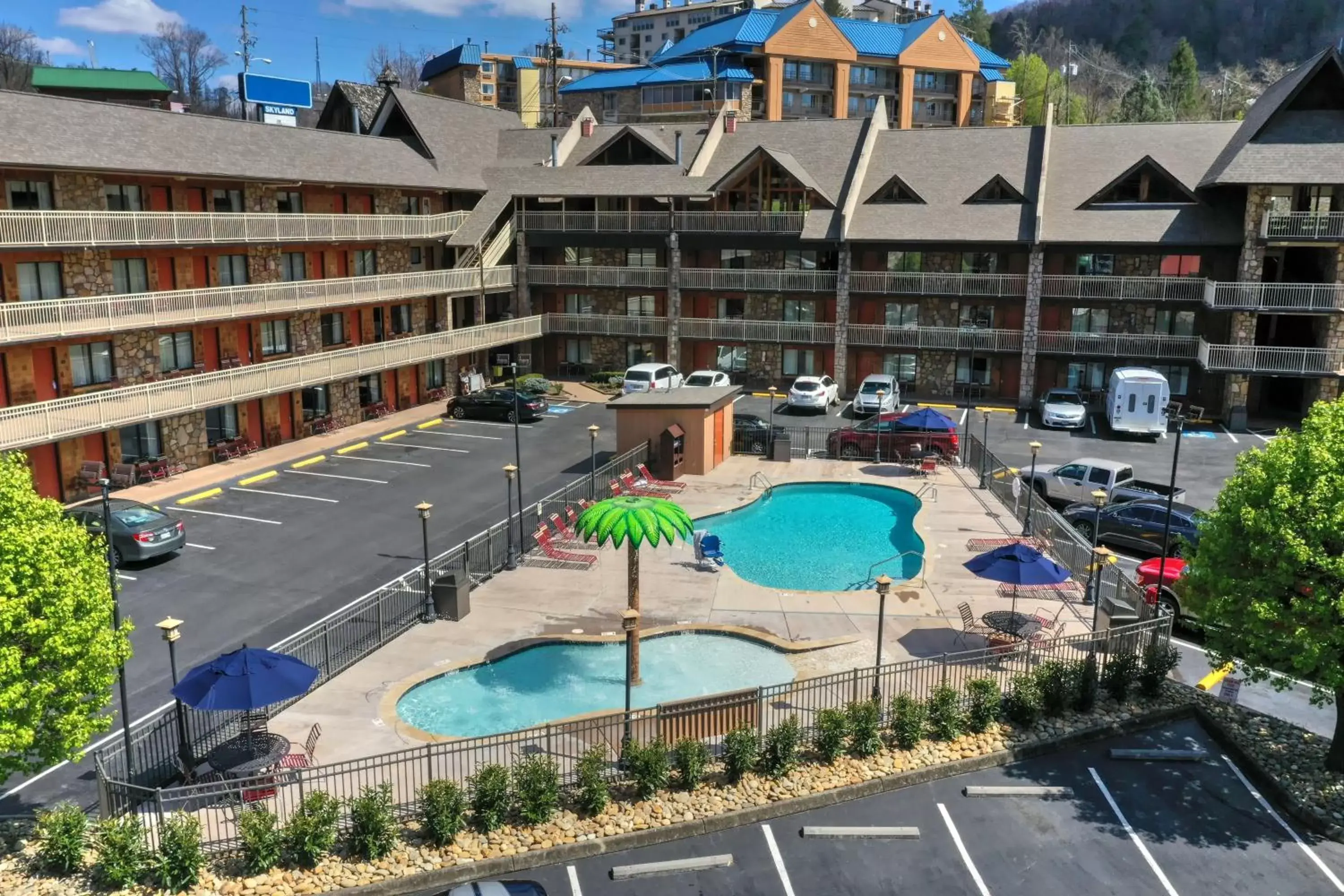 Pool View in Crossroads Inn & Suites