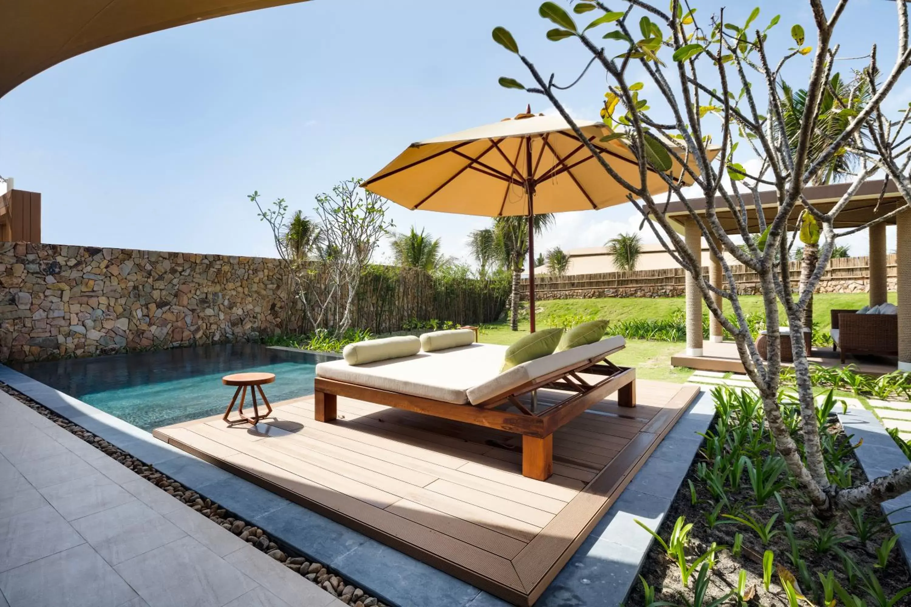 Patio, Swimming Pool in Fusion Resort Cam Ranh - All Spa Inclusive