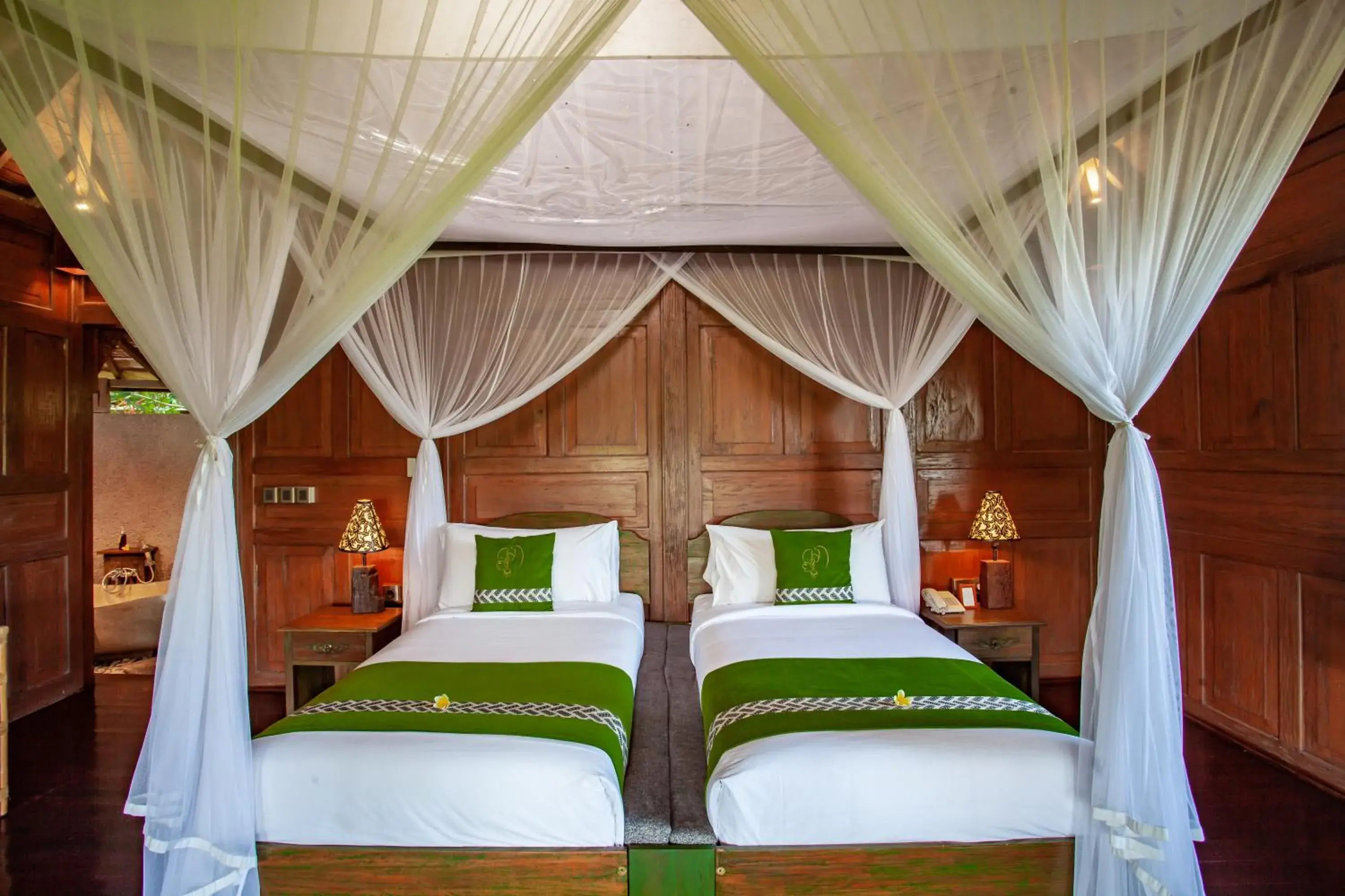 Bed in Arya Villas Ubud