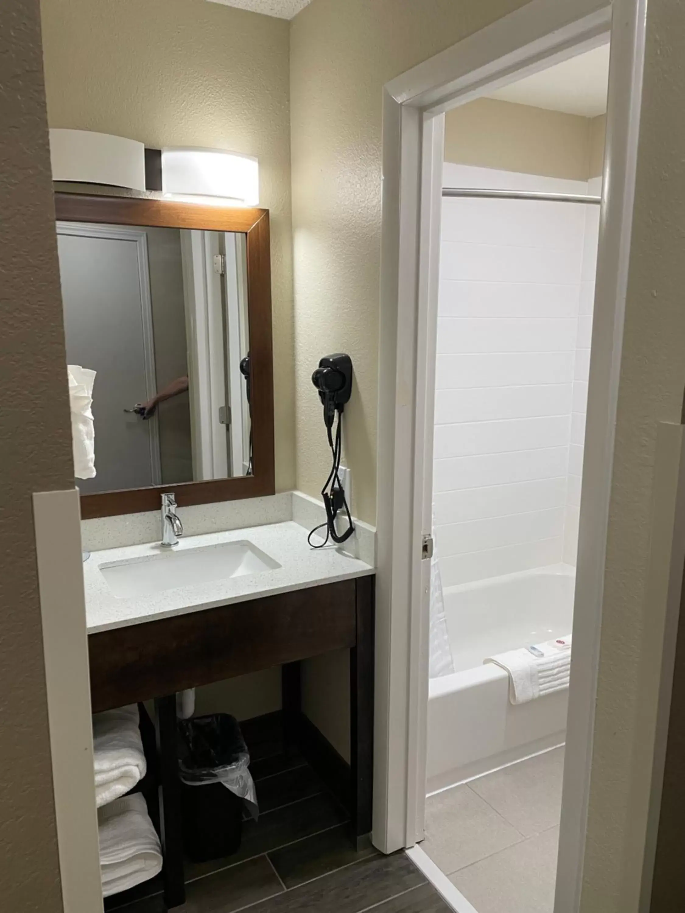 Bathroom in Quality Inn & Suites Spring Lake - Fayetteville Near Fort Liberty