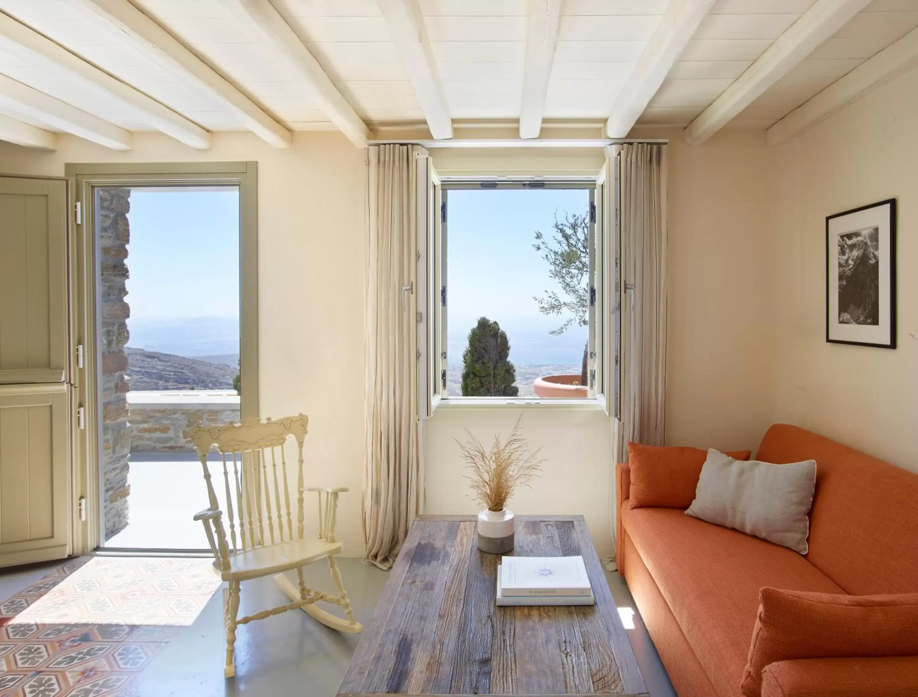 Balcony/Terrace, Seating Area in Aeolis Tinos Suites