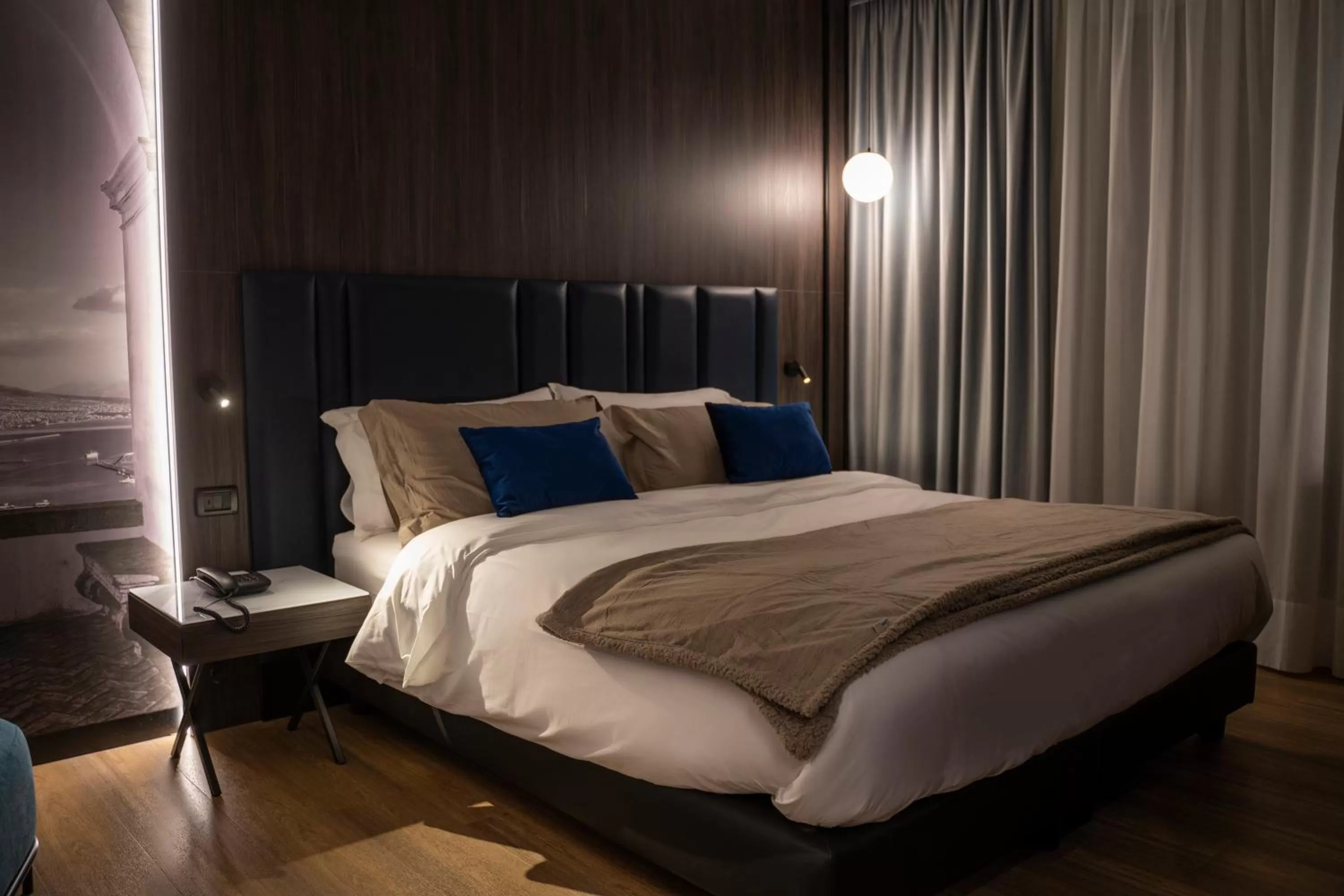 Bed in Hotel Leonessa