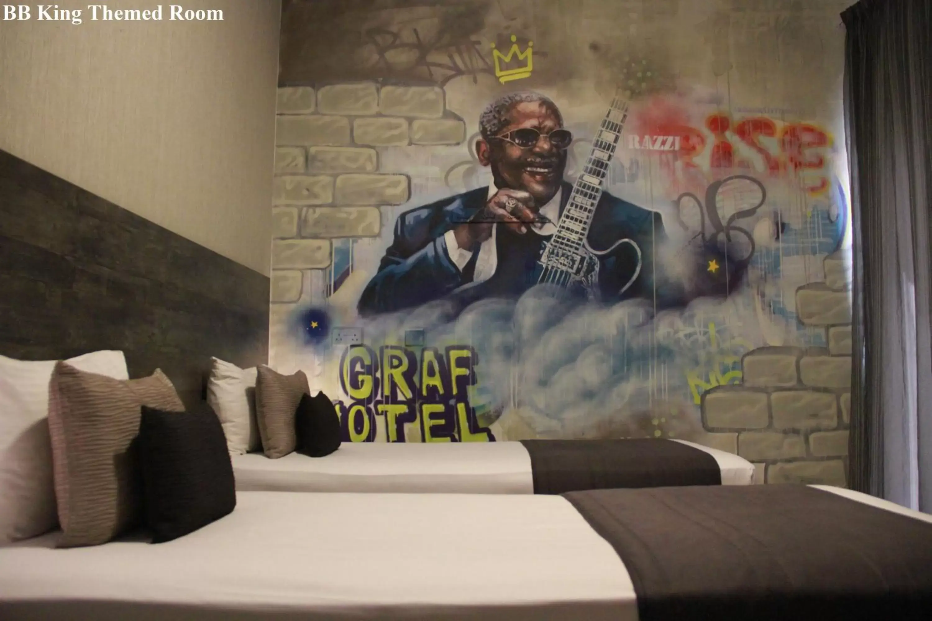 Bedroom, Bed in Rise Street Art Hotel