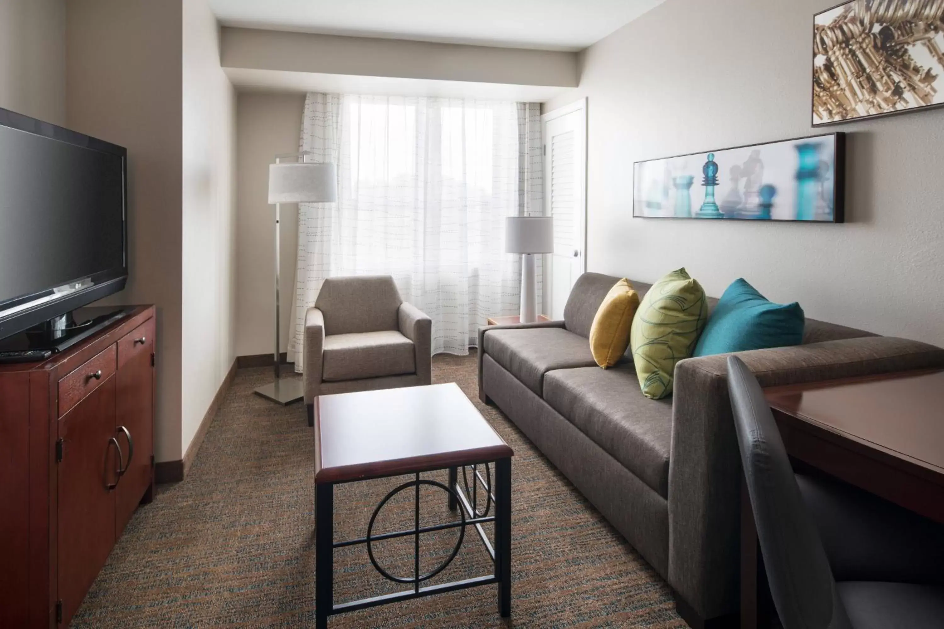 Living room, Seating Area in Residence Inn Long Beach Downtown