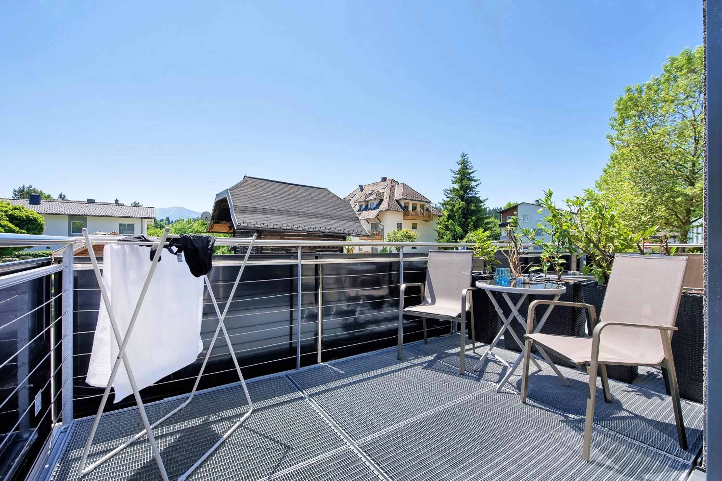 Balcony/Terrace in Hotel Velden - 24 Checkin Zimmer im Zentrum