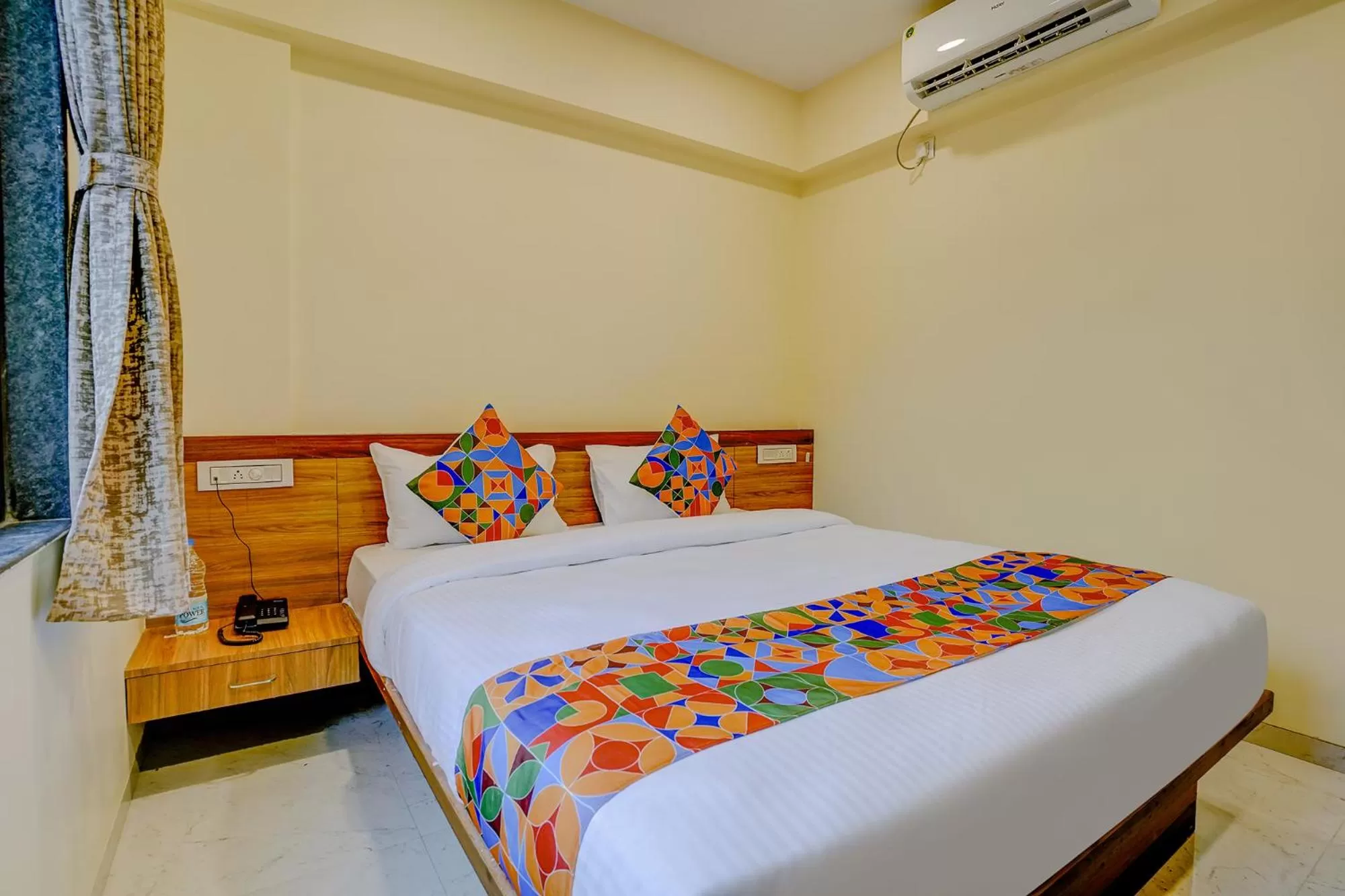 Bed in FabHotel Crystal Homes - nr Rajaram Bhiku stadium