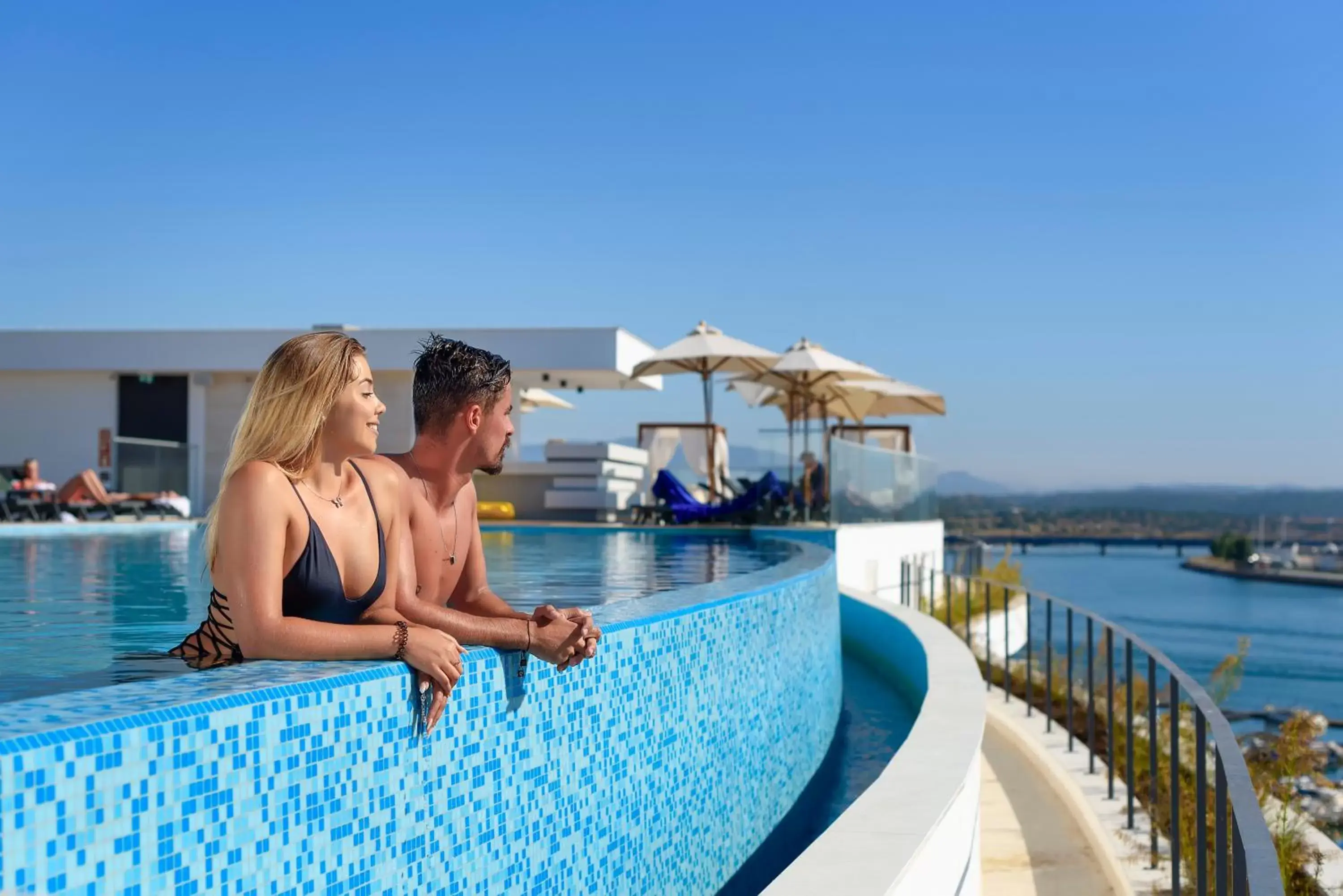 Summer, Swimming Pool in Jupiter Marina Hotel - Couples & Spa